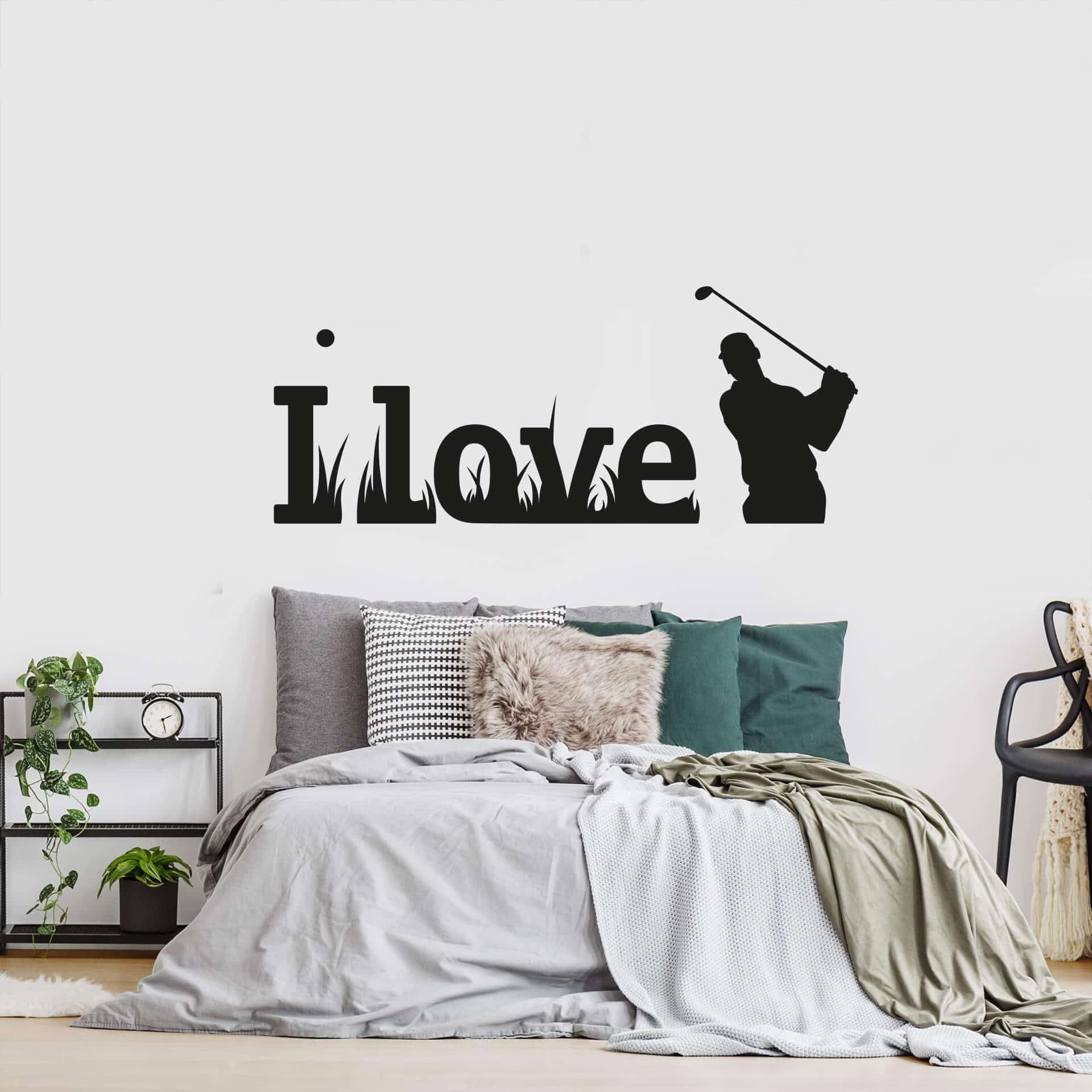 I love golf wallsticker