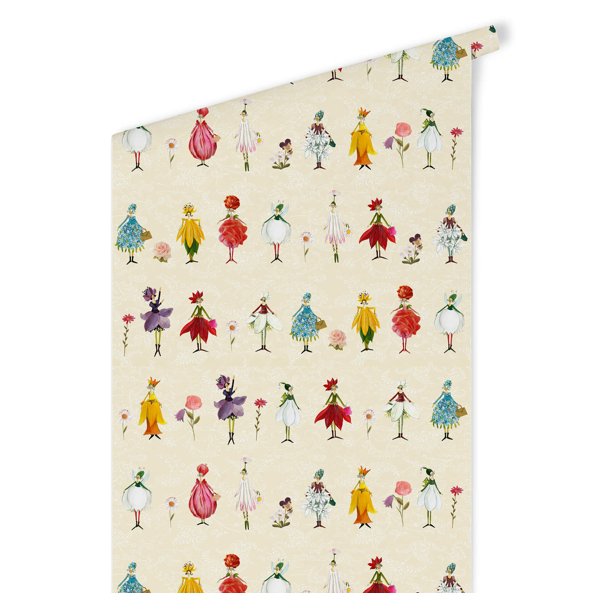 Patroonbehang Leffler – Bloemenelfjes
