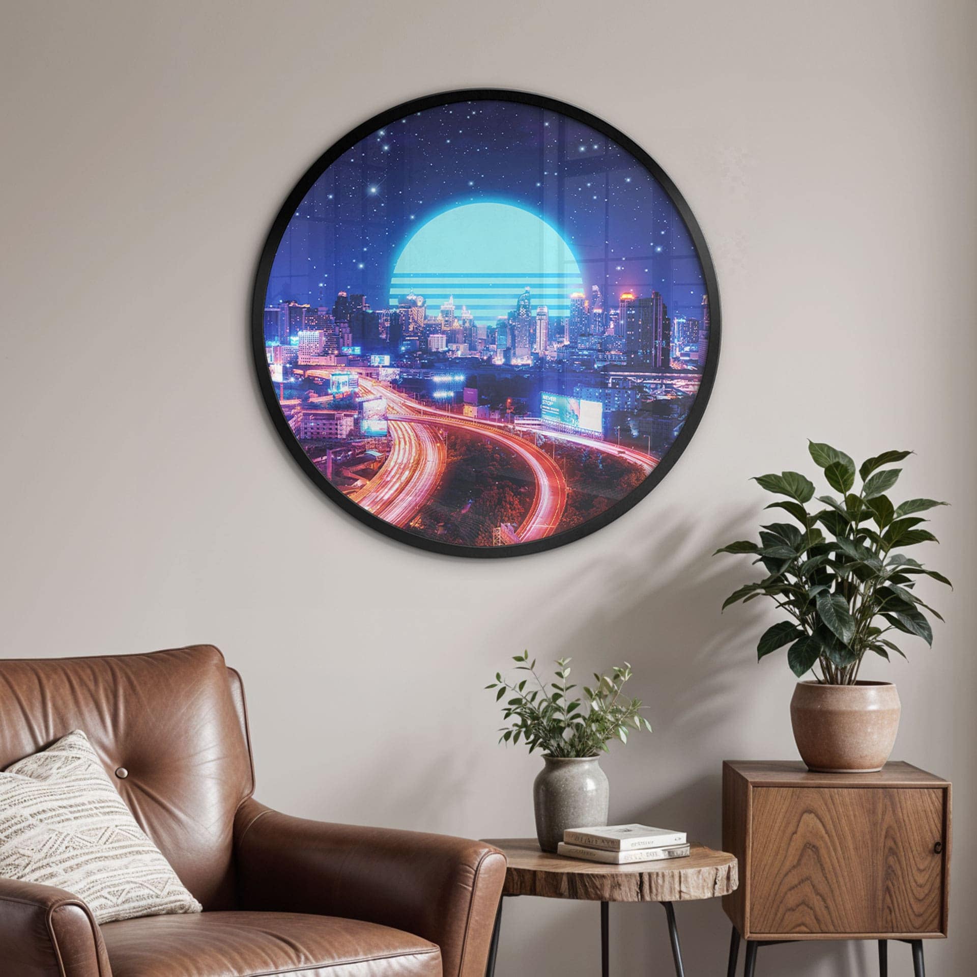 Poster Cyber City Bangkok - Takkar - Rund