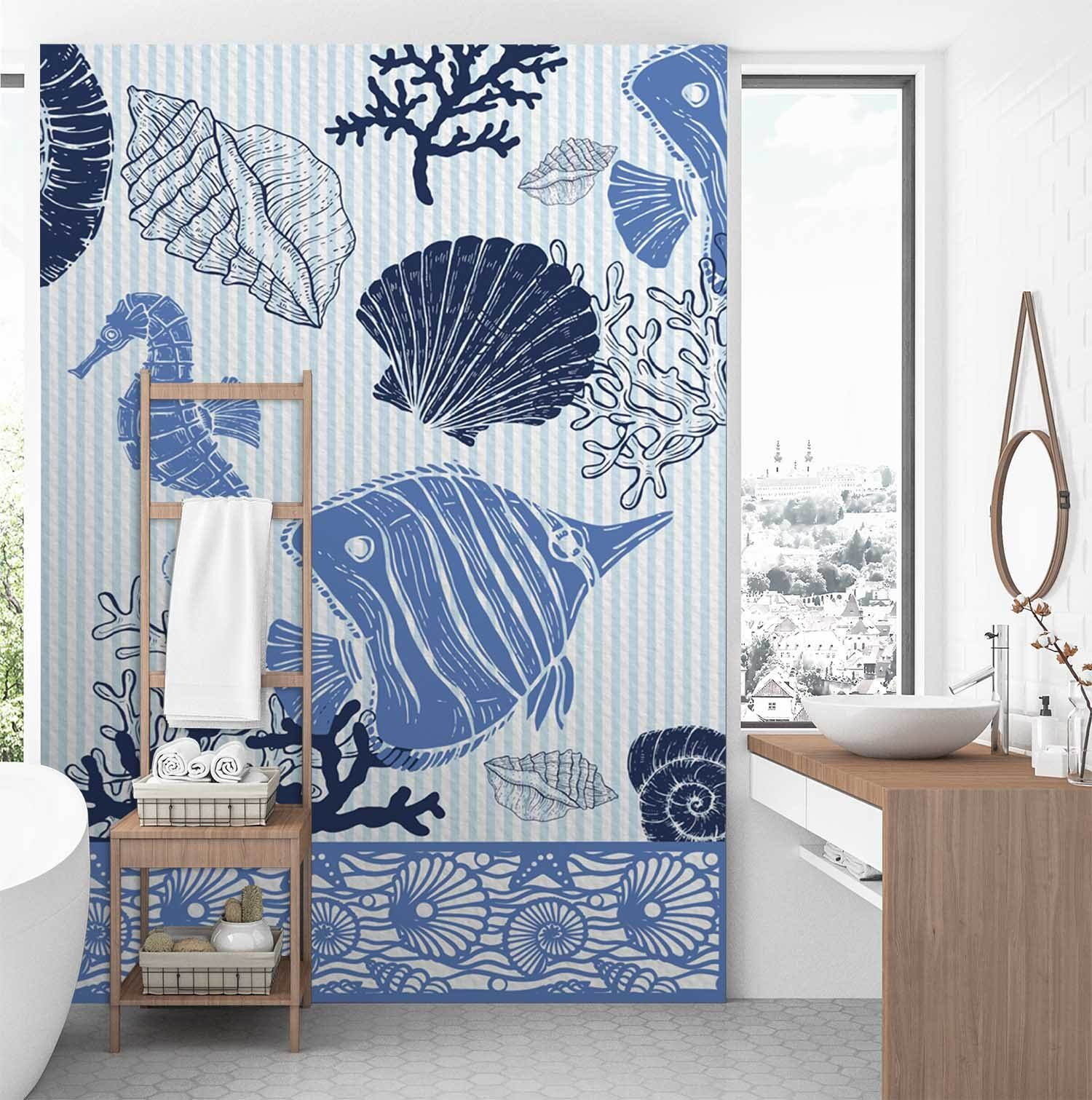 Fototapete, Fische und Muscheln
