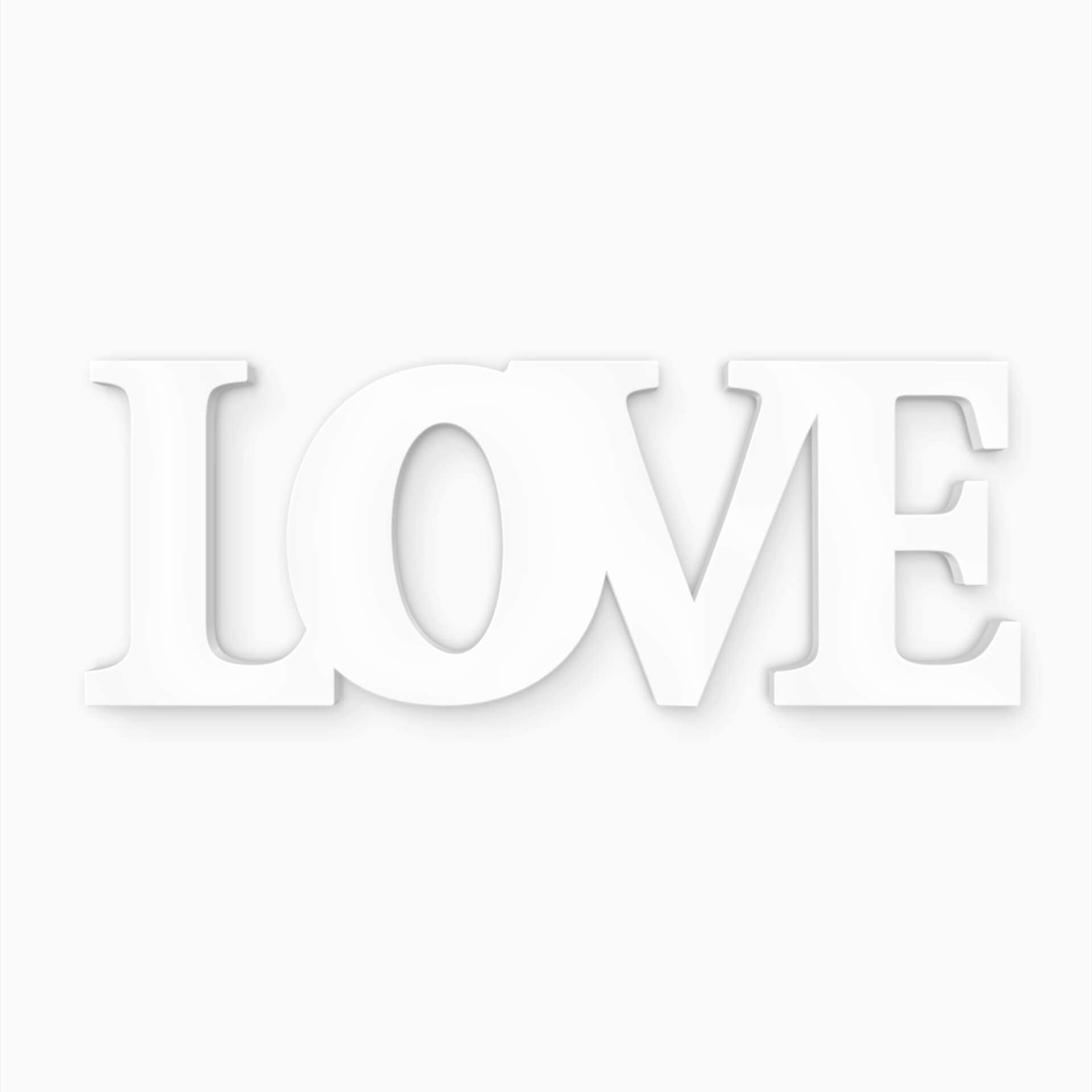 Litery dekoracyjne 3D Love 2