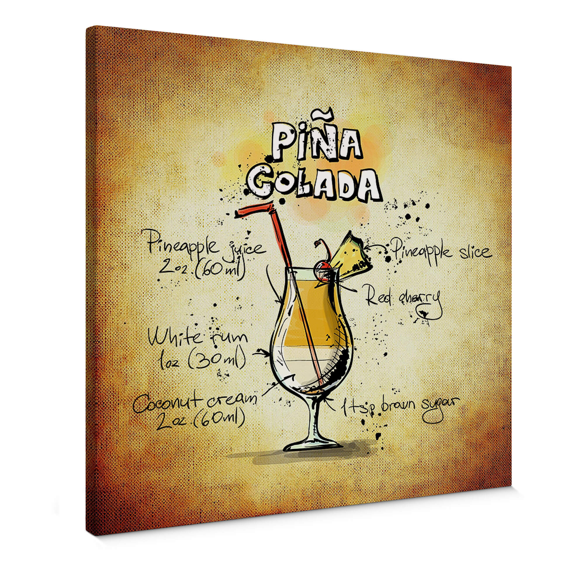Obraz na płótnie Pina Colada - przepis