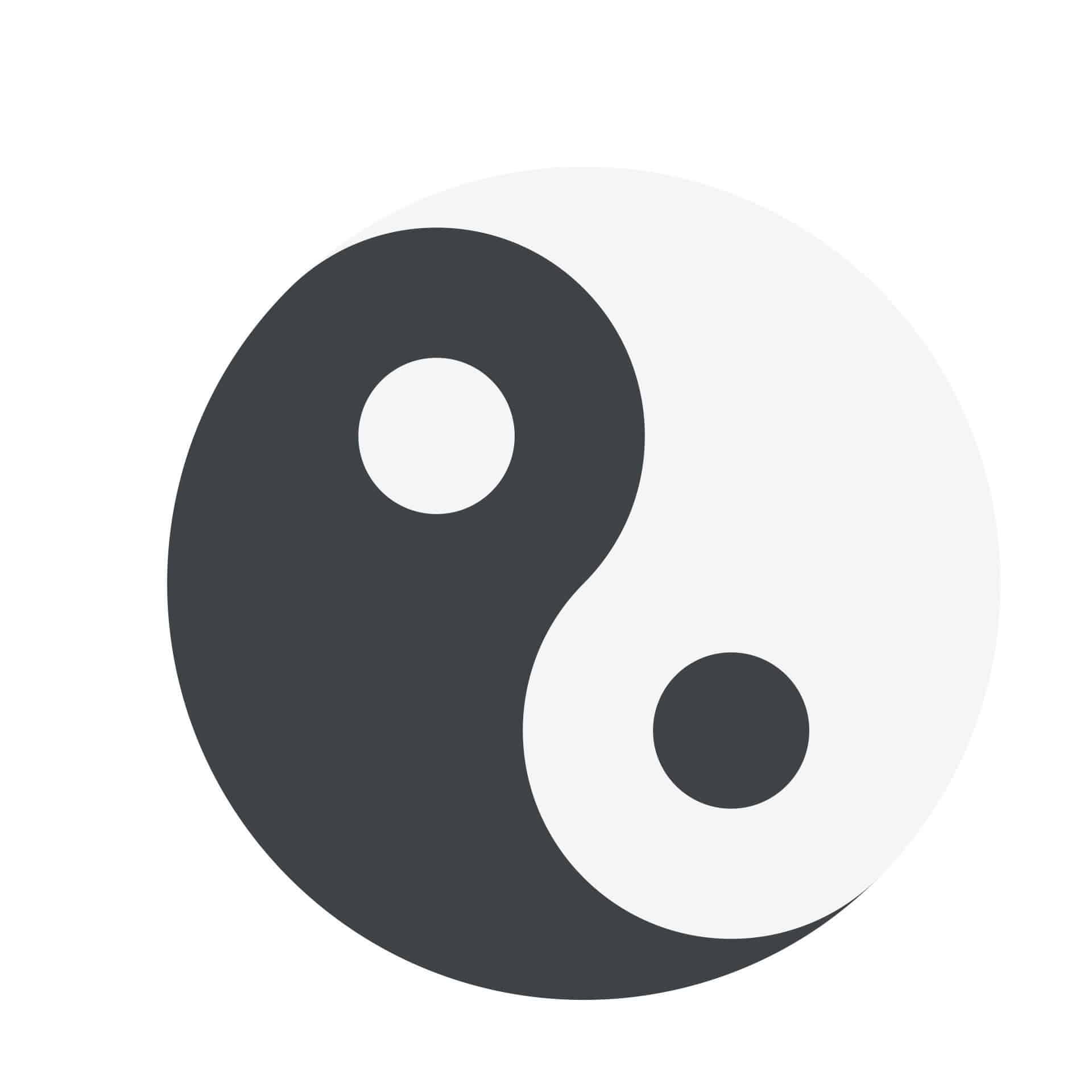 Wandtattoo Emoji Yin Yang