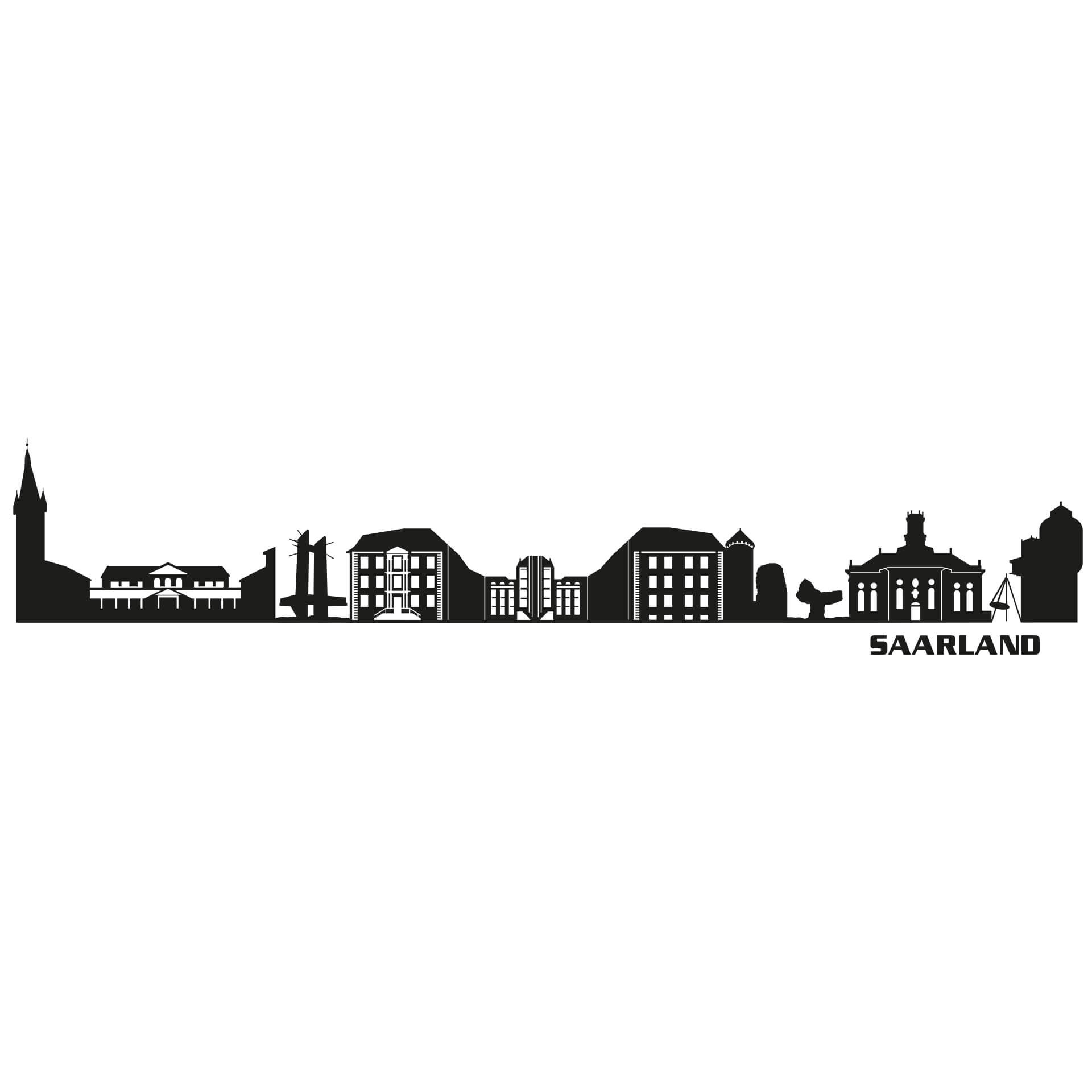 Wandtattoo Saarland Skyline