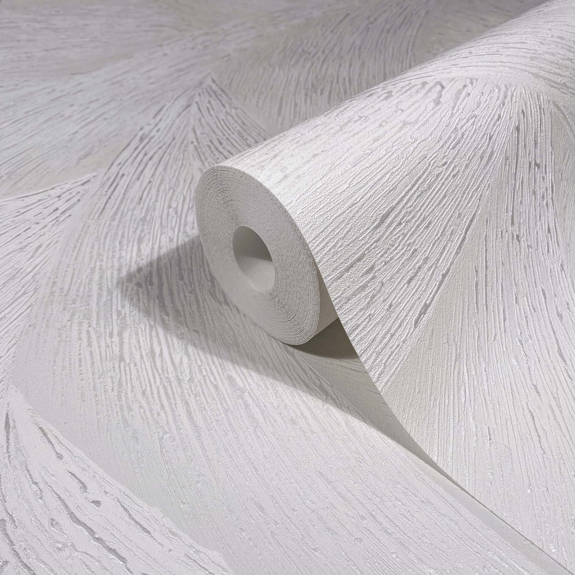 Vliesbehang in wit 3D-look golvend grafisch modern