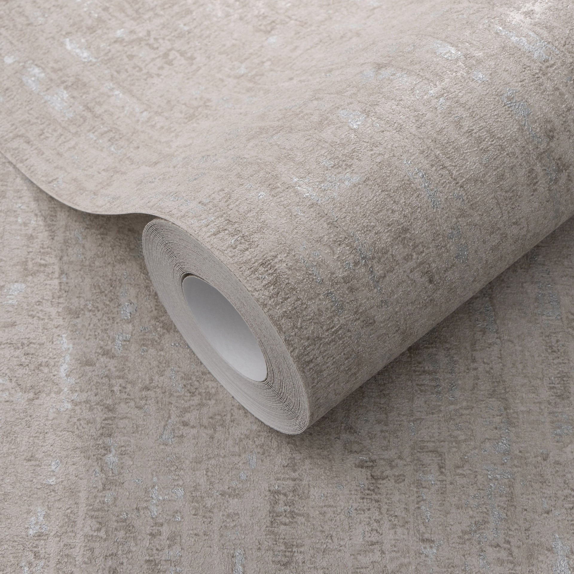 Vliesbehang, behangmuurschildering Secret Garden taupe