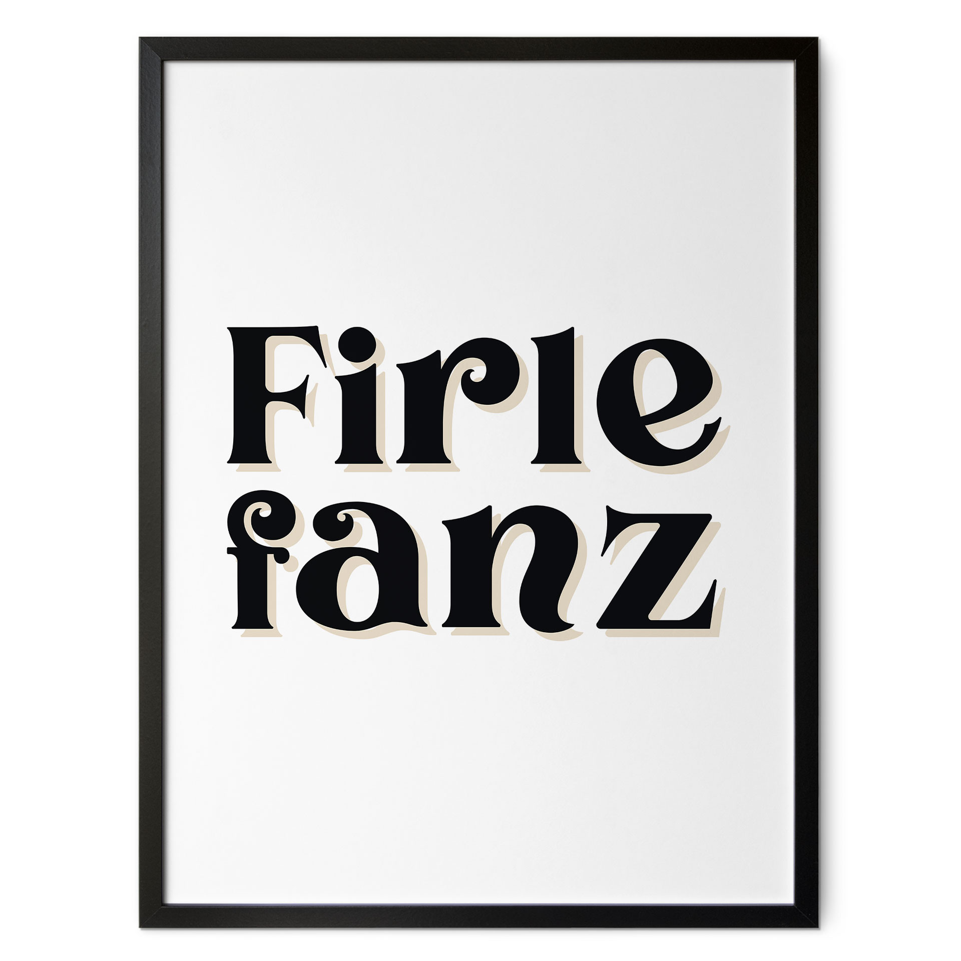 Typografie Poster Firlefanz
