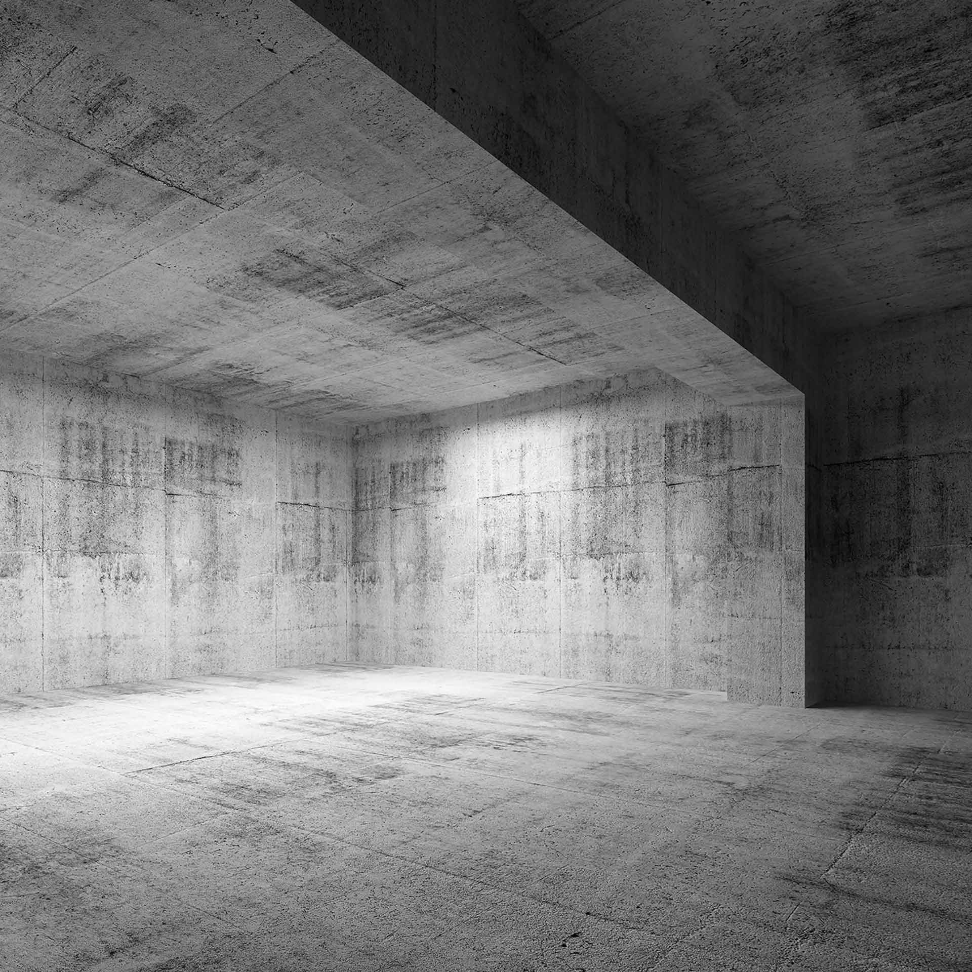 Betonlook behangpapier ConcreteRoom in grijs wit - vliesbehang Designwalls 2 - 2,55 x 3,5 m
