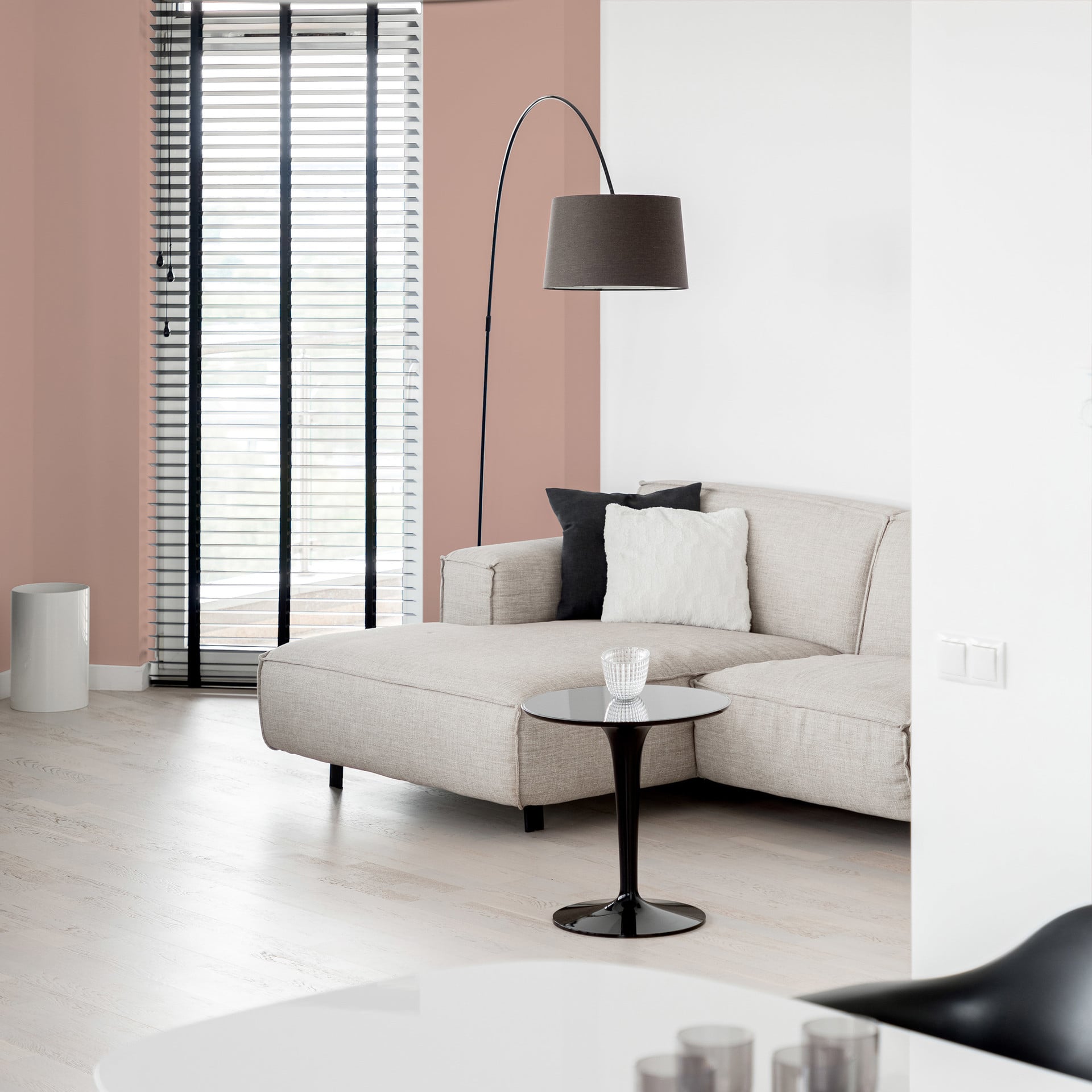 Premium Wandfarbe Rosa - Tuchmatte Innenwandfarbe - PURO c2023 1l rosy beige