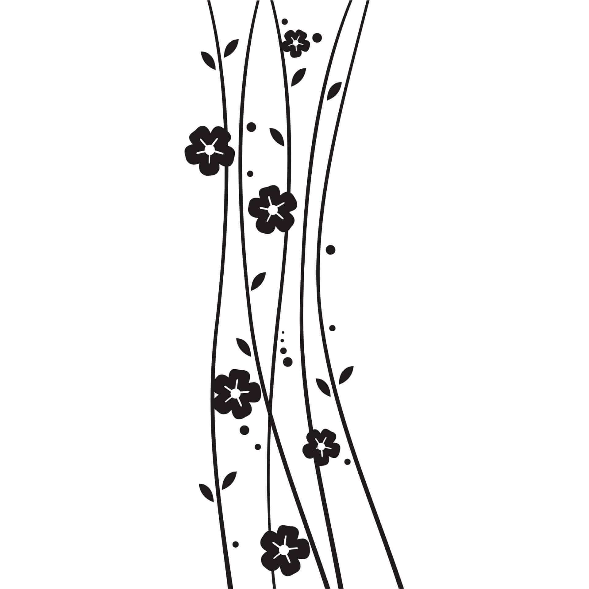 Wallsticker Klatrende Blomst