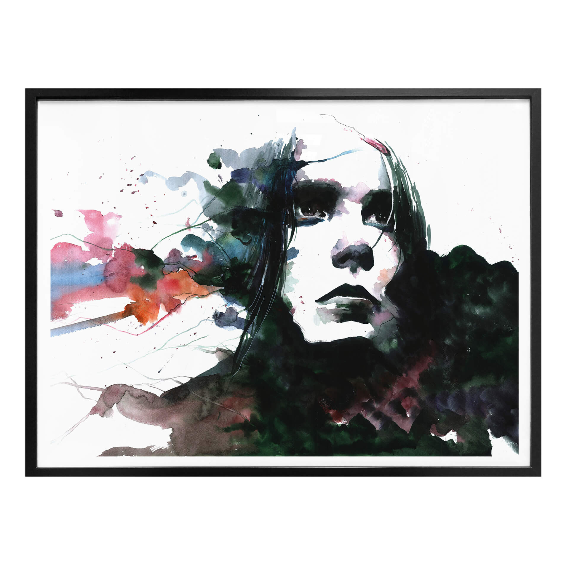 Plakat Akwarela Twarz 01