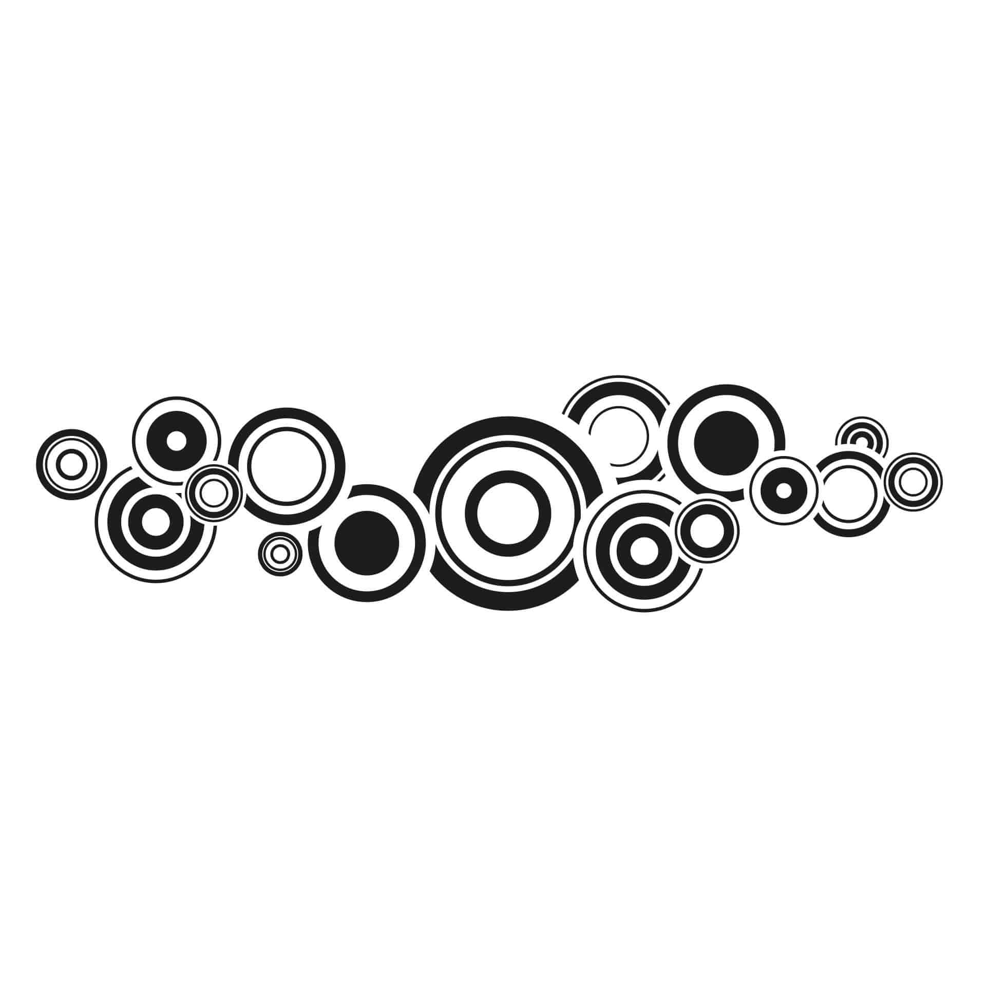 Wallsticker - Retro Bobler