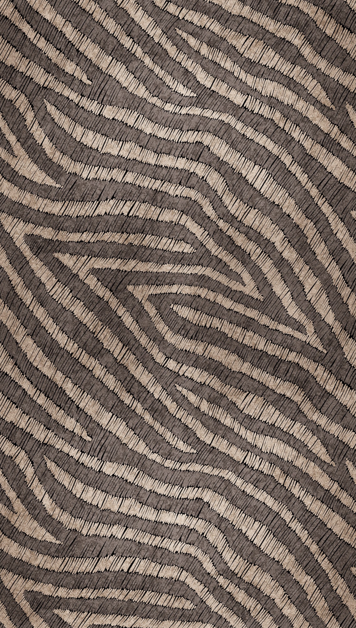 behang zebra bruin beige - vliesbehang kunst Livingwalls - mat en glad
