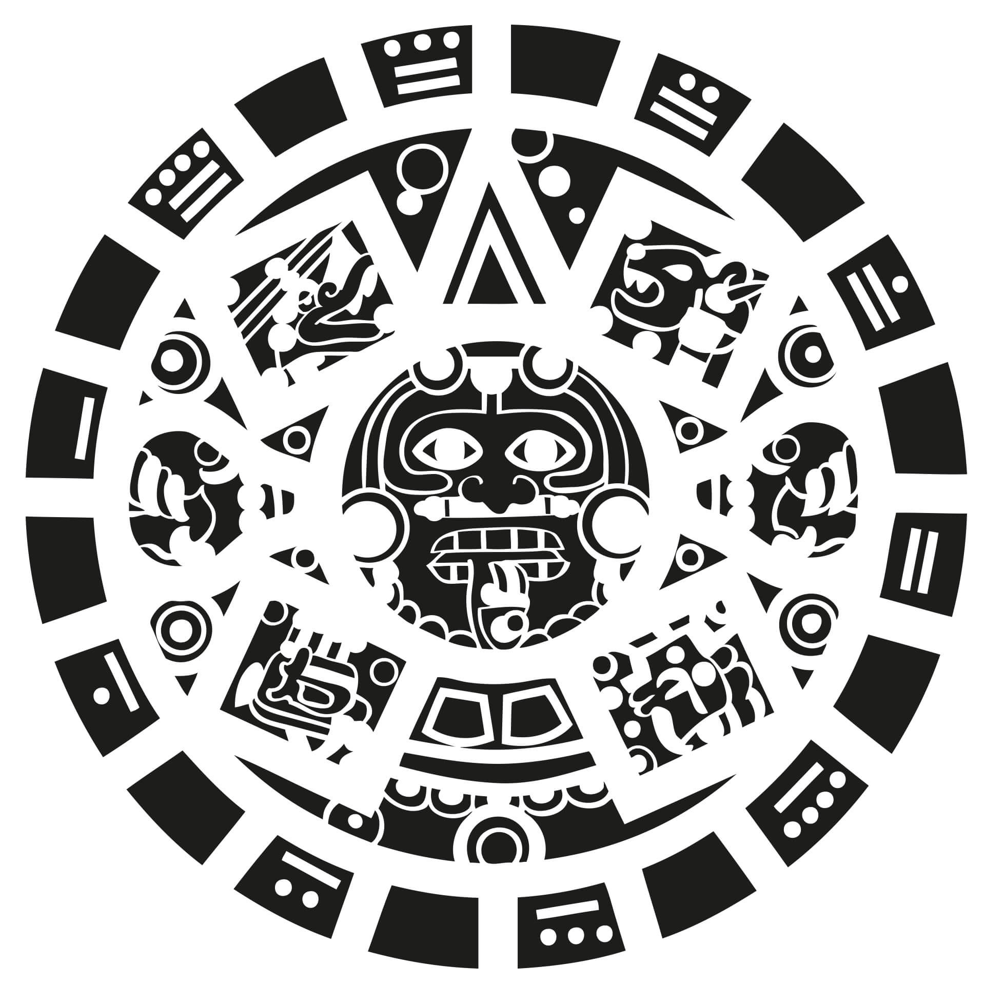Wallsticker Mayansk maske
