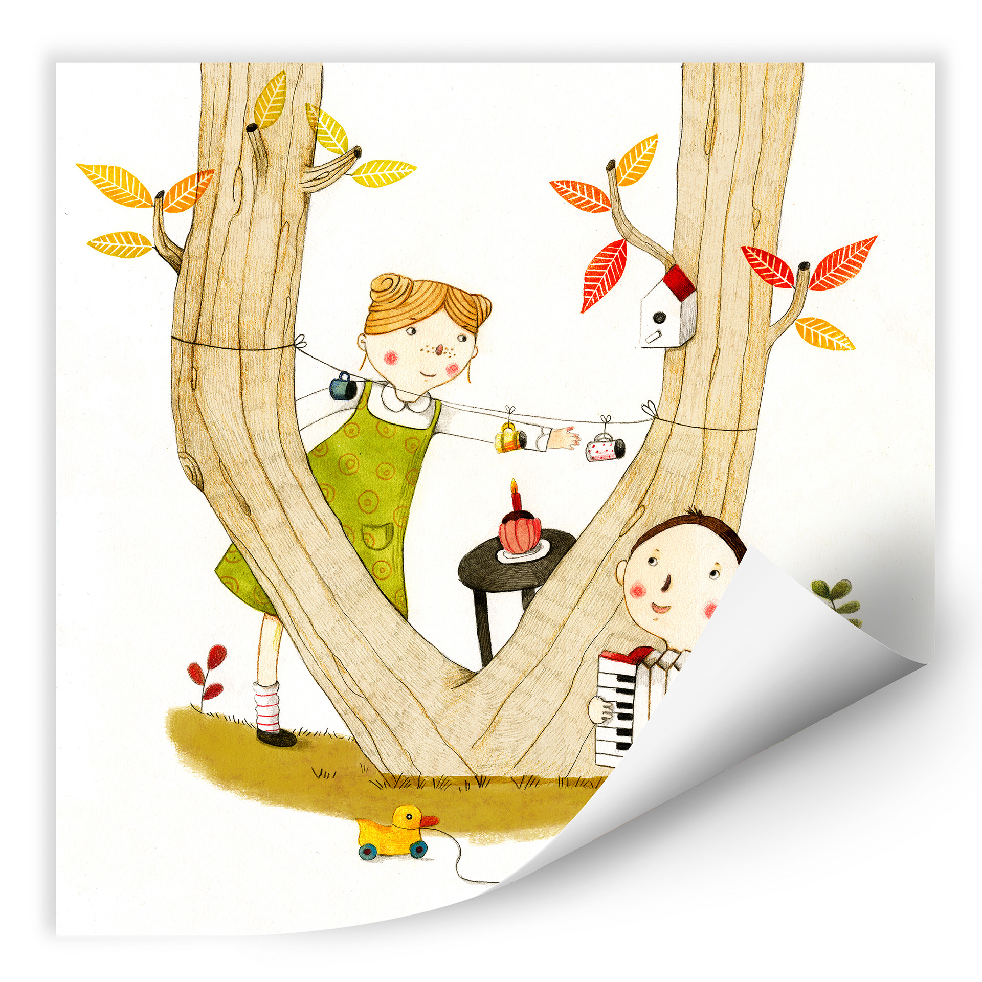 Wallprint Loske - Picknick