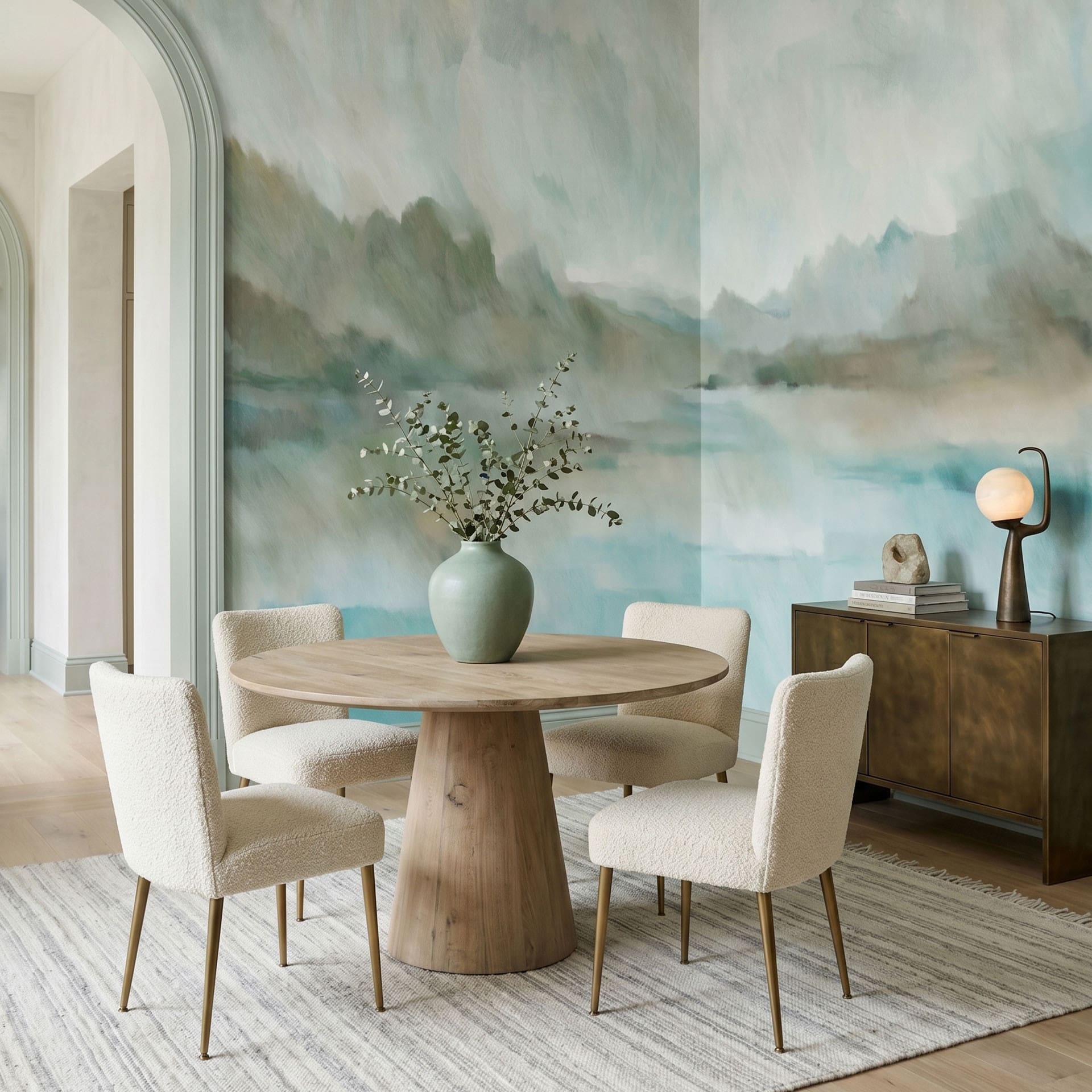 Fotomurale Velvet Horizon - Lago Astratto - Sir Edward x Grigory Gladarev