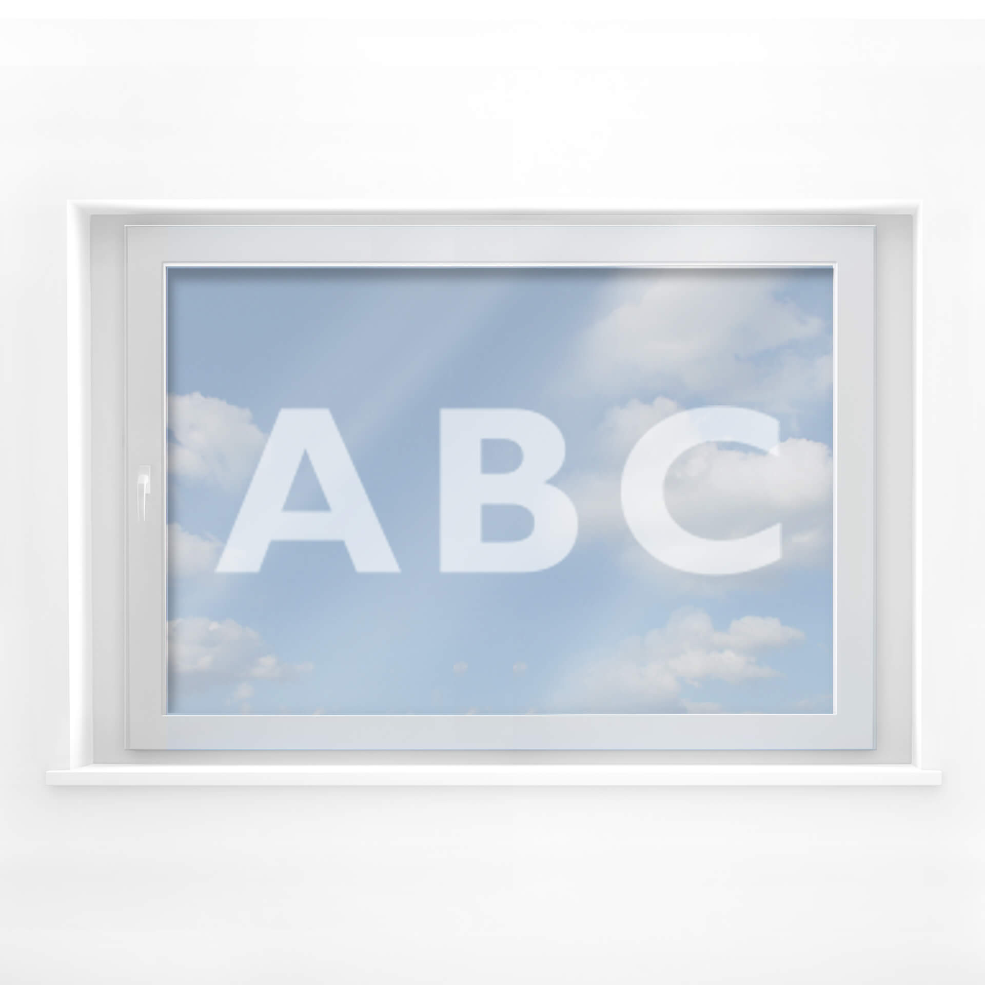 Raamstickers Letters naar Keus
