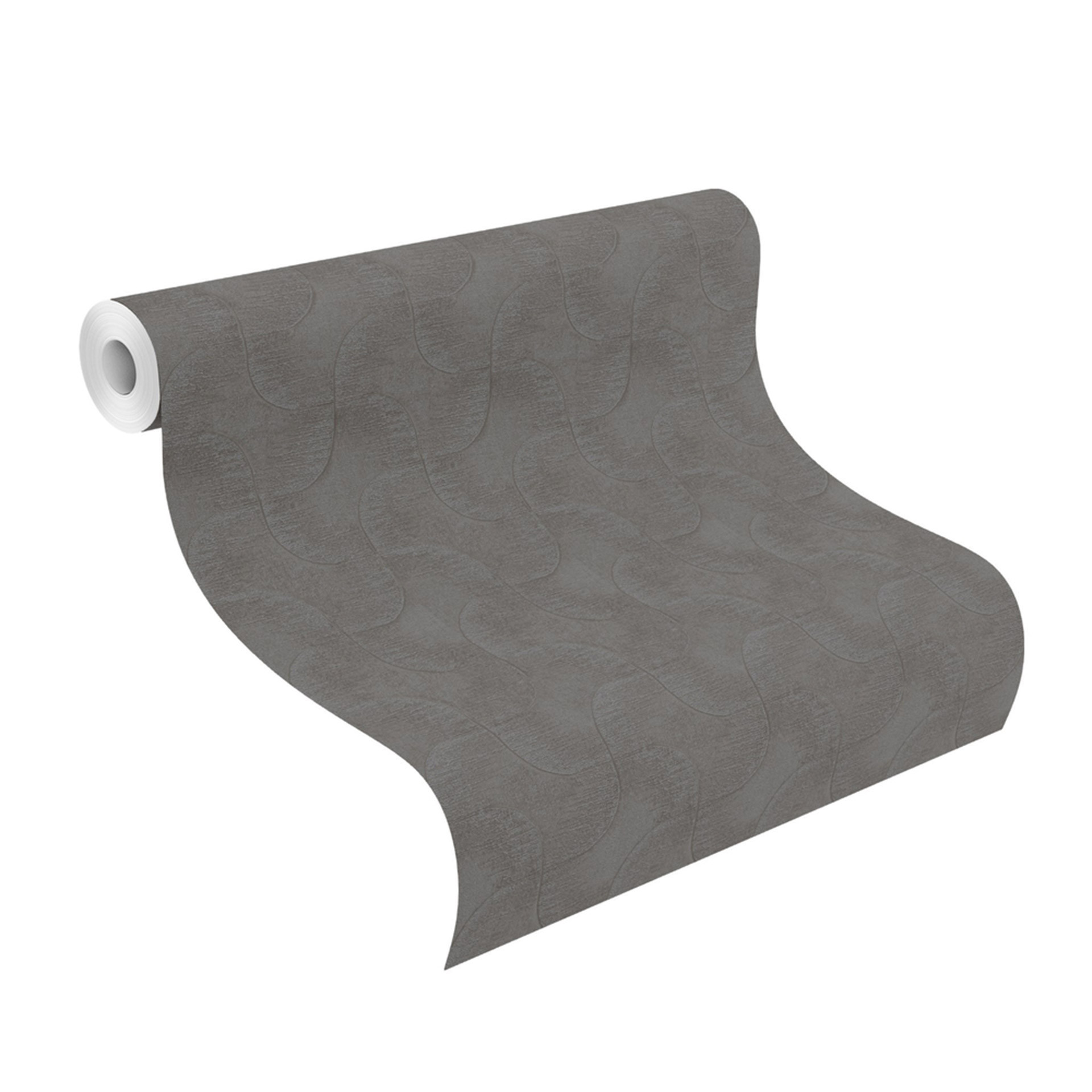 behangpapier met patroon, vliesbehang Sky Lounge grijs 10.00x1.06 m
