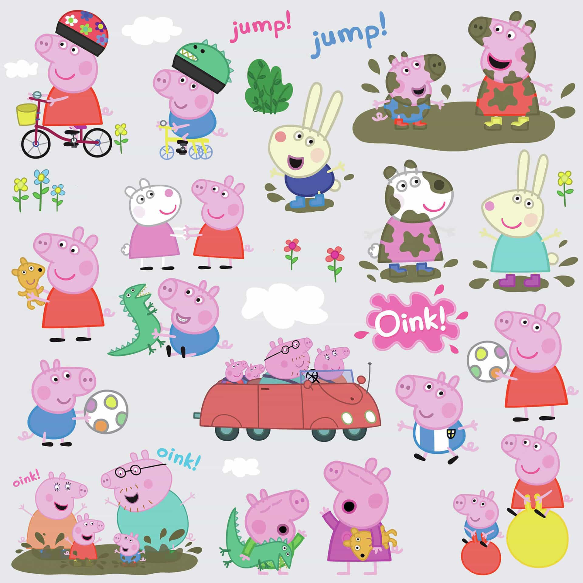 Wandsticker-Set - Peppa Wutz - 28-teilig