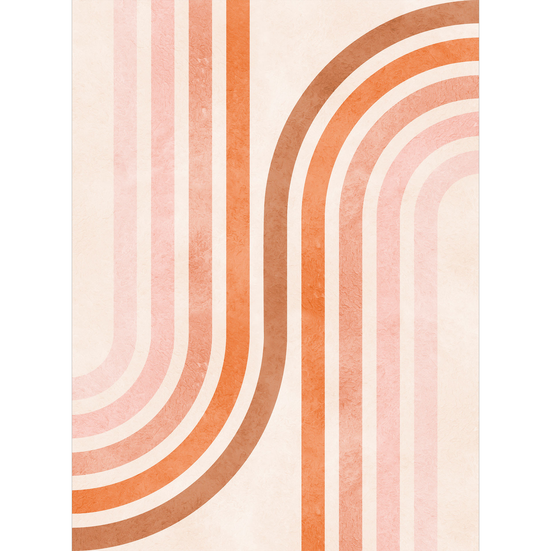 Vloeiend geometrisch behang met een retro look | Abstract Fotobehang - Costa