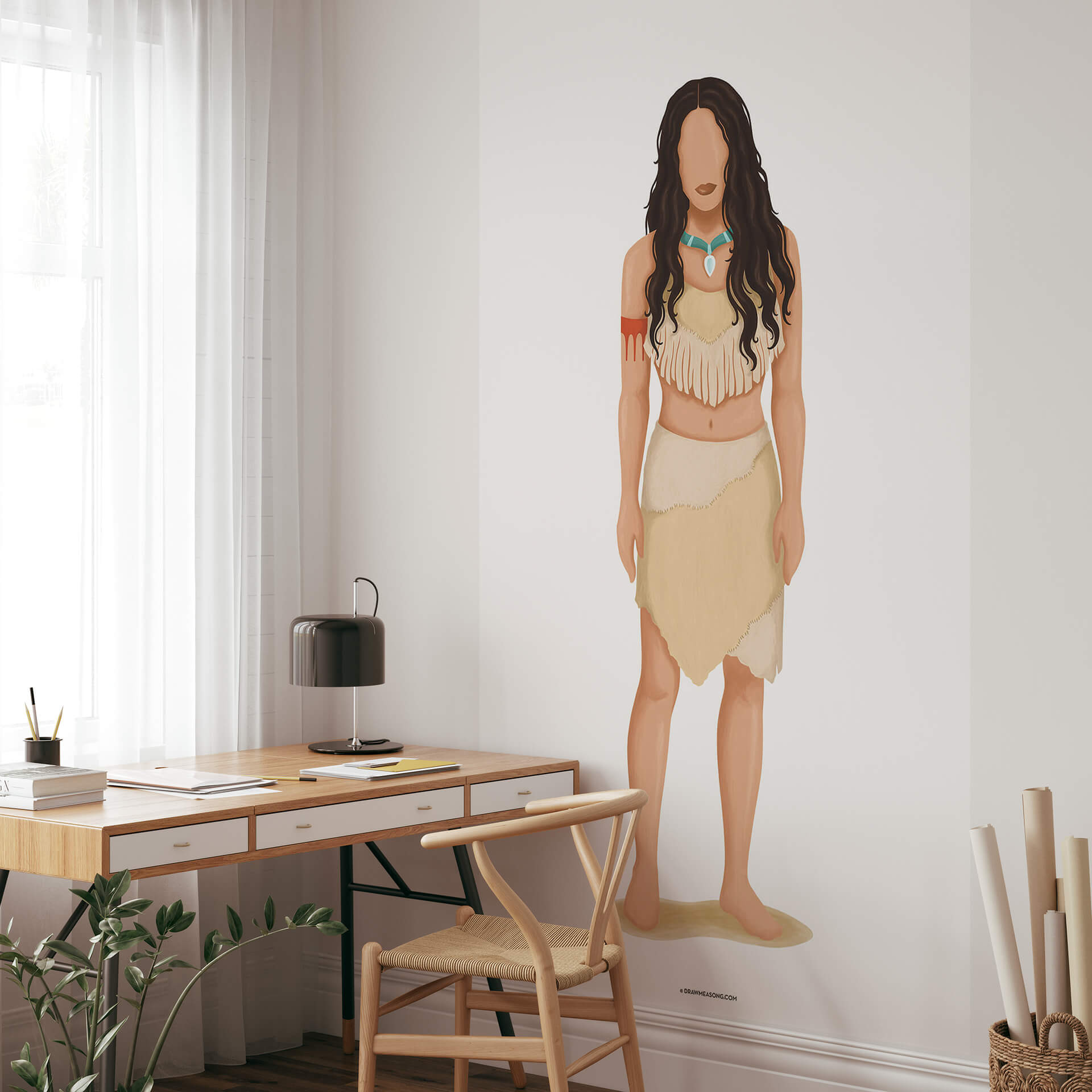 Fotobehang Tohmé - Pocahontas