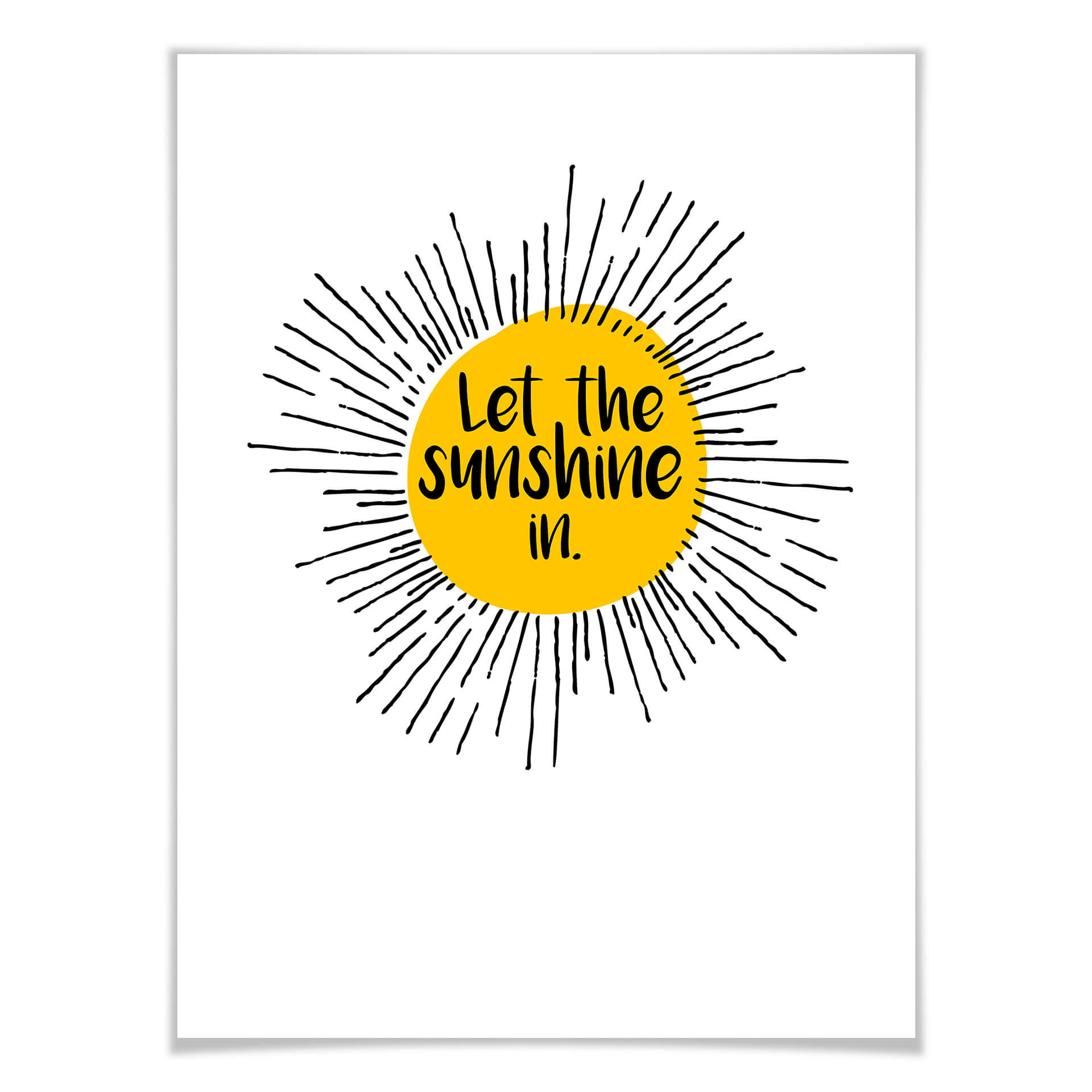 Plakat Let the sunshine in