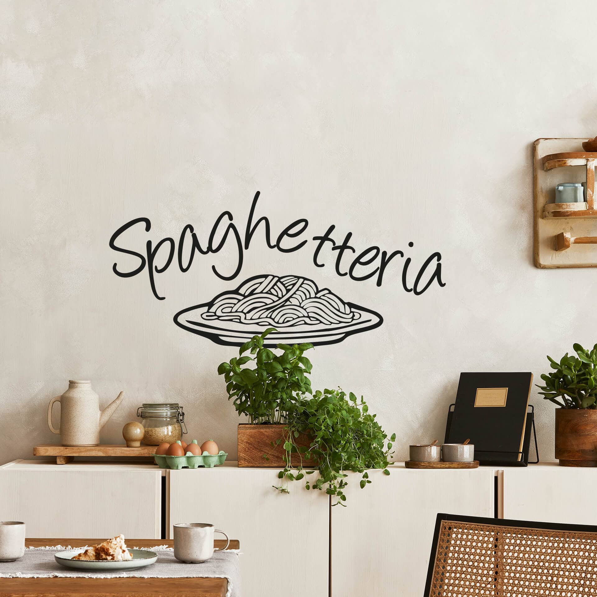 Sticker mural - Spaghetteria