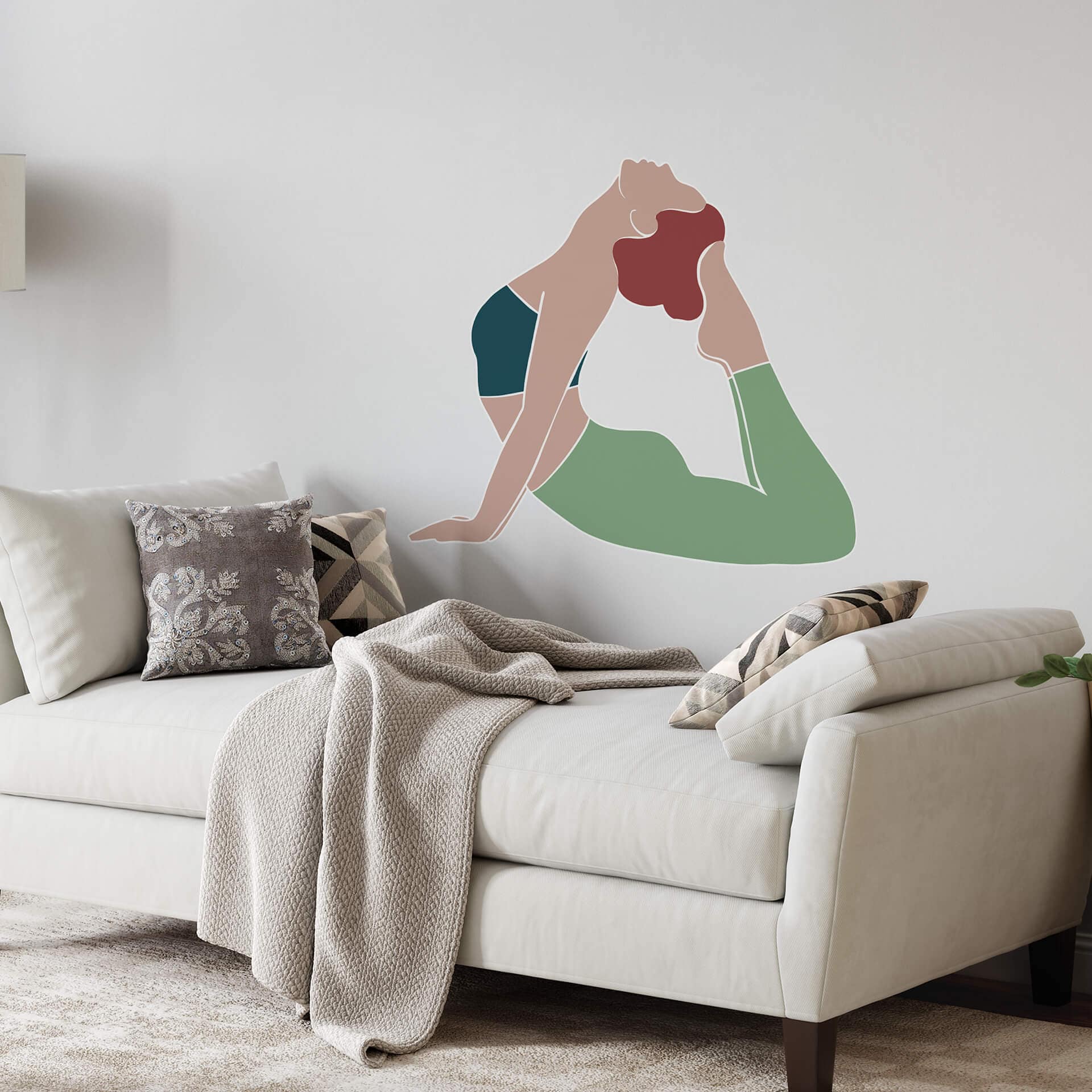 Muursticker Yoga Cobra