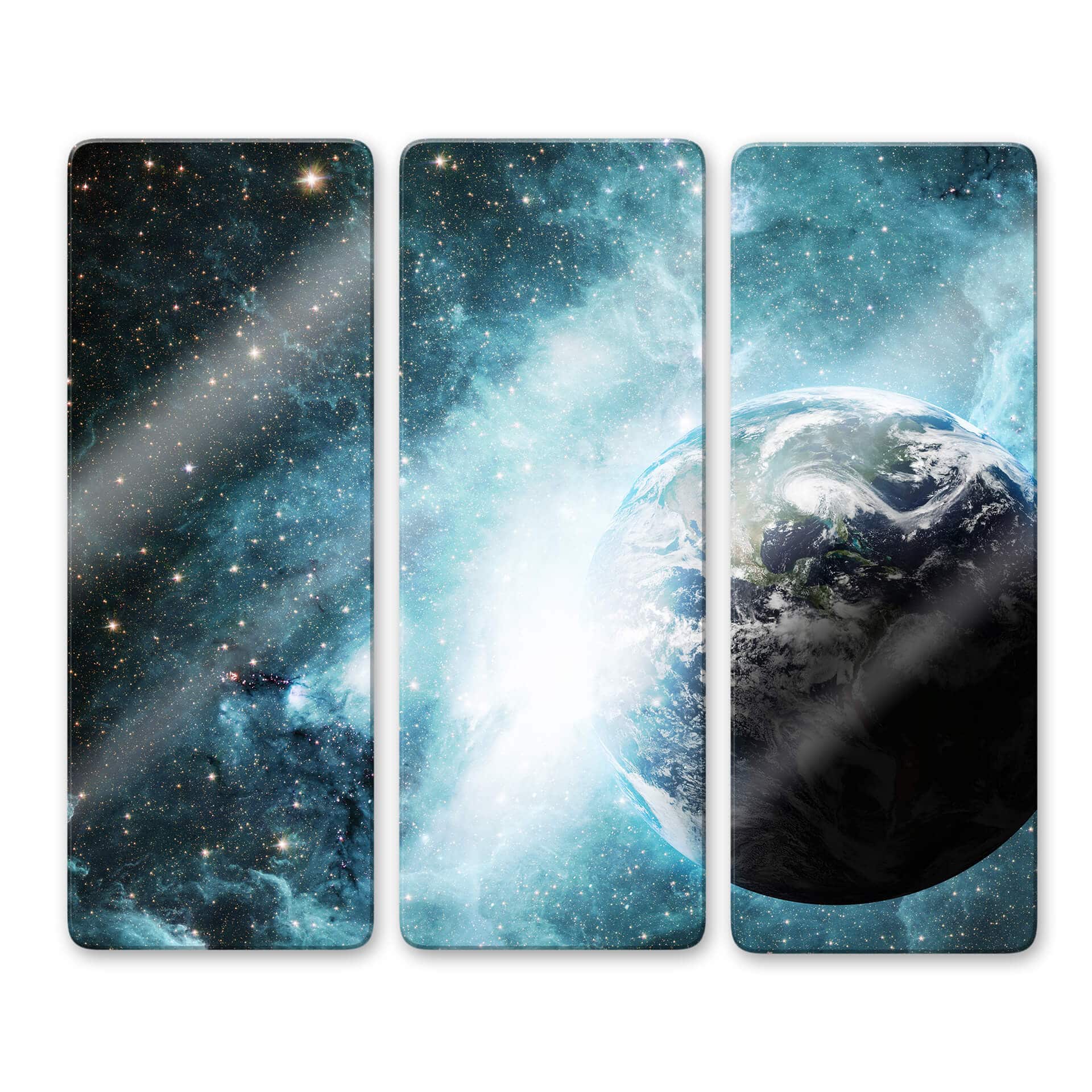 Tableau en verre - Dans une galaxie lointaine (3 parties)