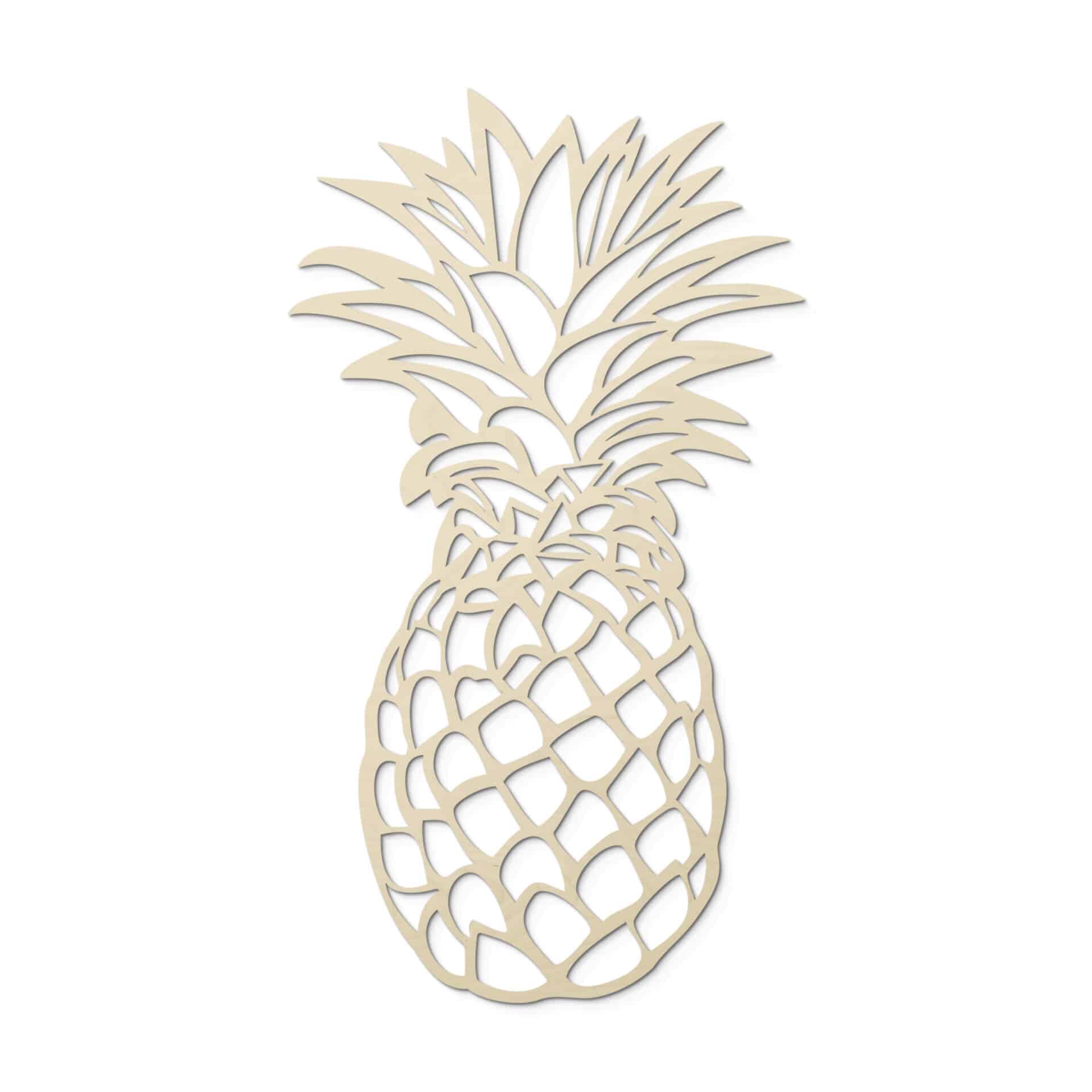 Grafika na drewnie - Ananas - Topola