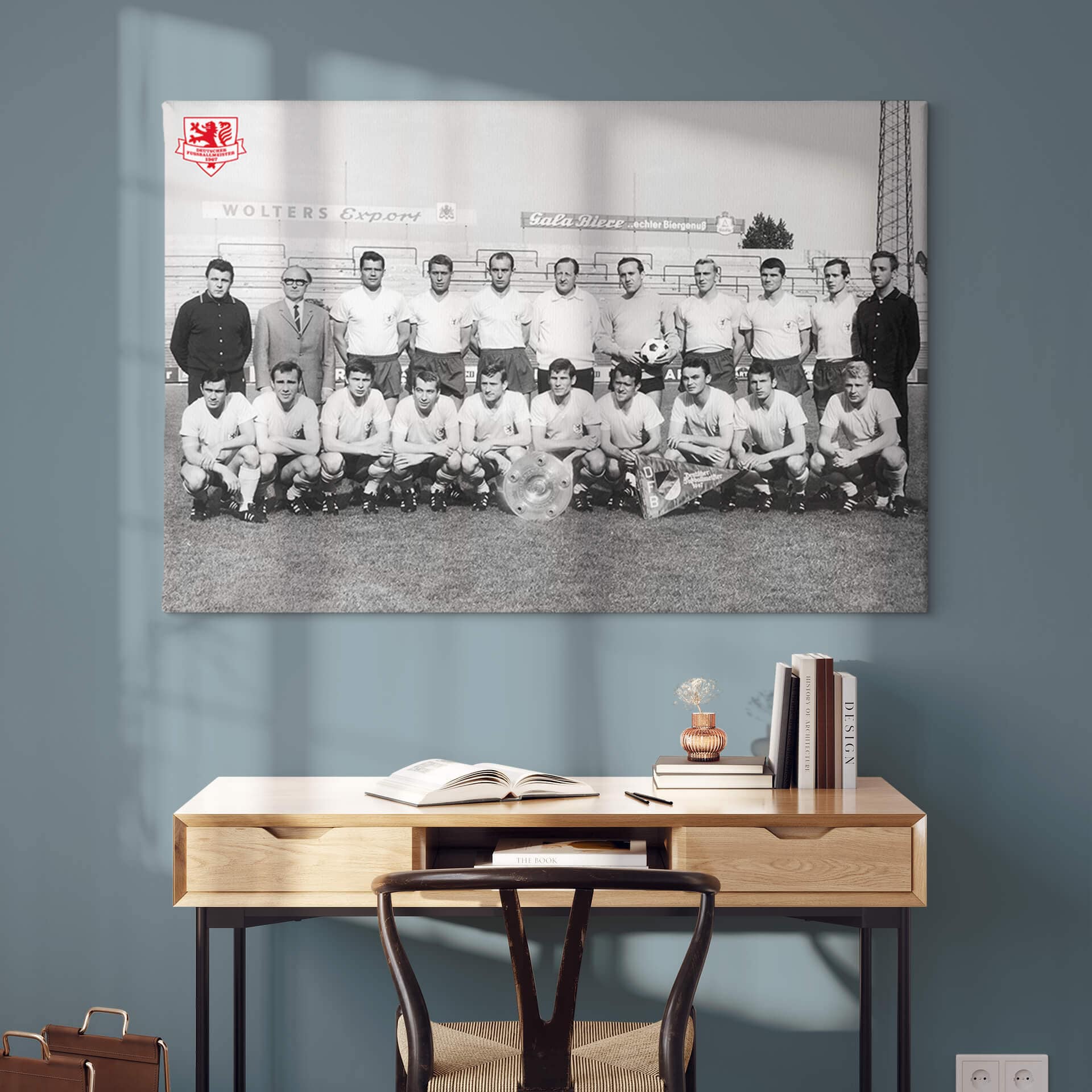 Leinwandbild Eintracht Braunschweig Meistermannschaft 1967