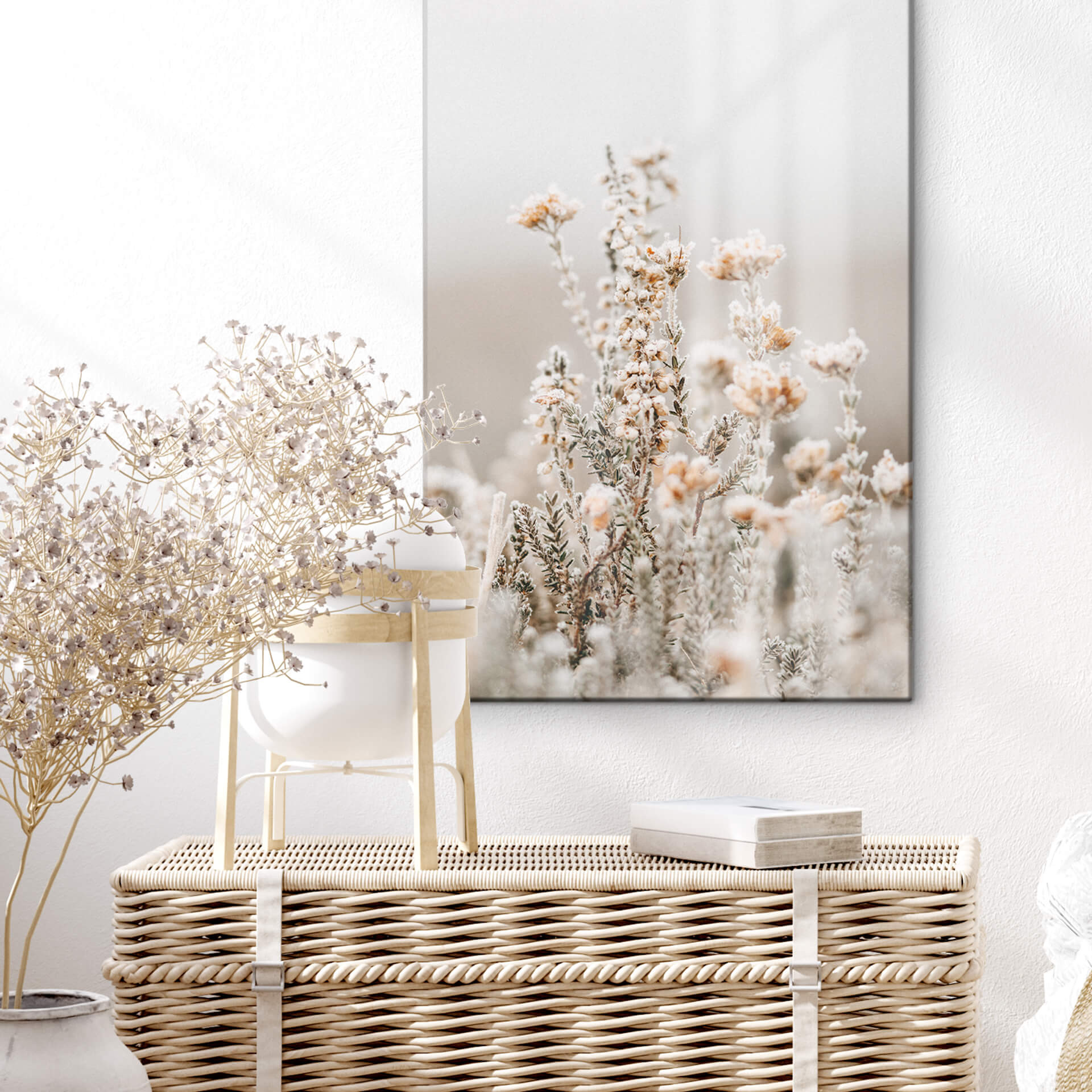 Tableau sur verre Annie - Fleurs de glace
