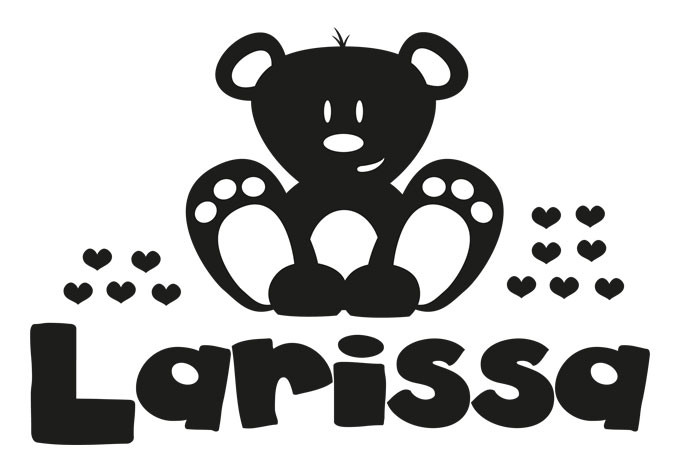Wandtattoo + Name Teddybär