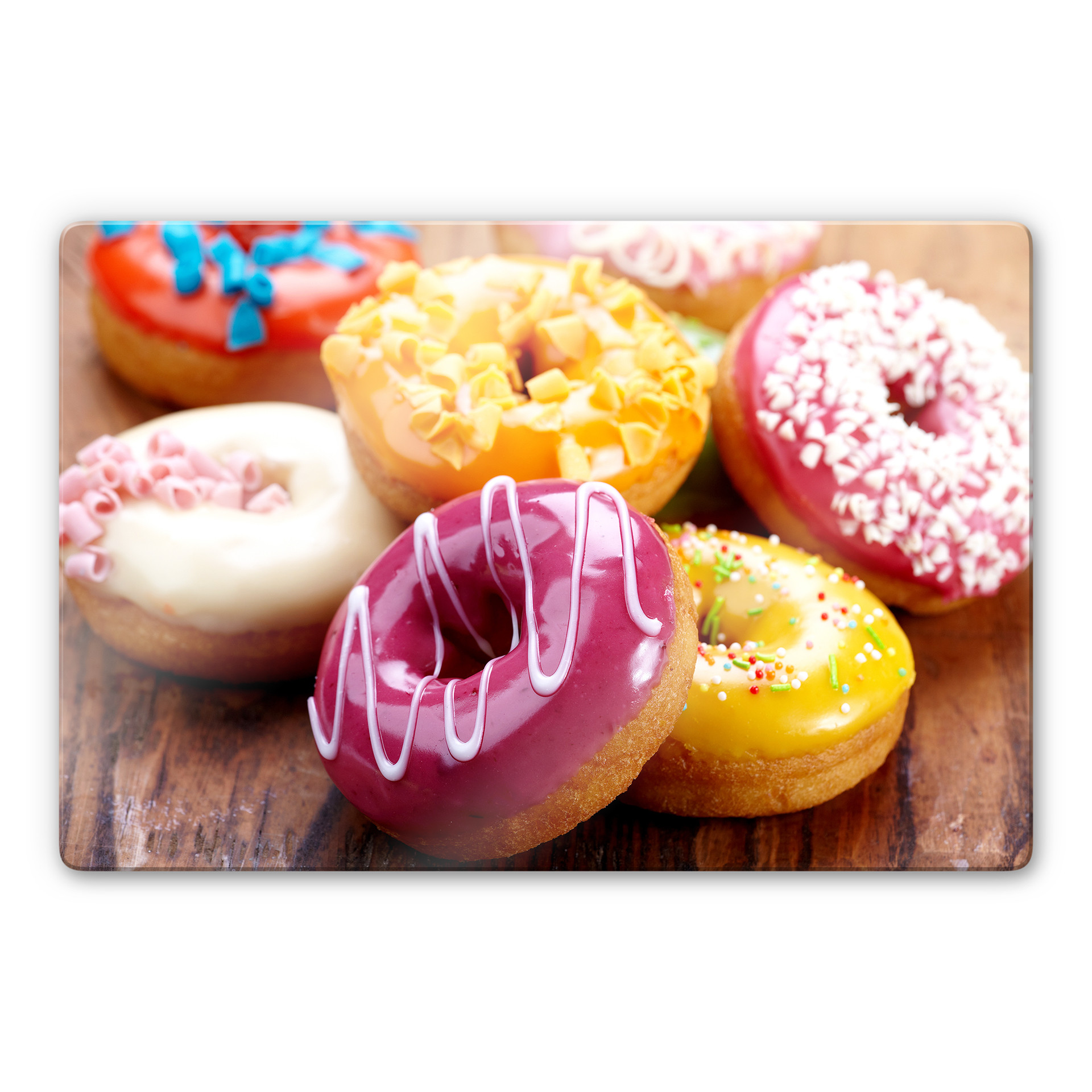 Tableau en verre - Donuts