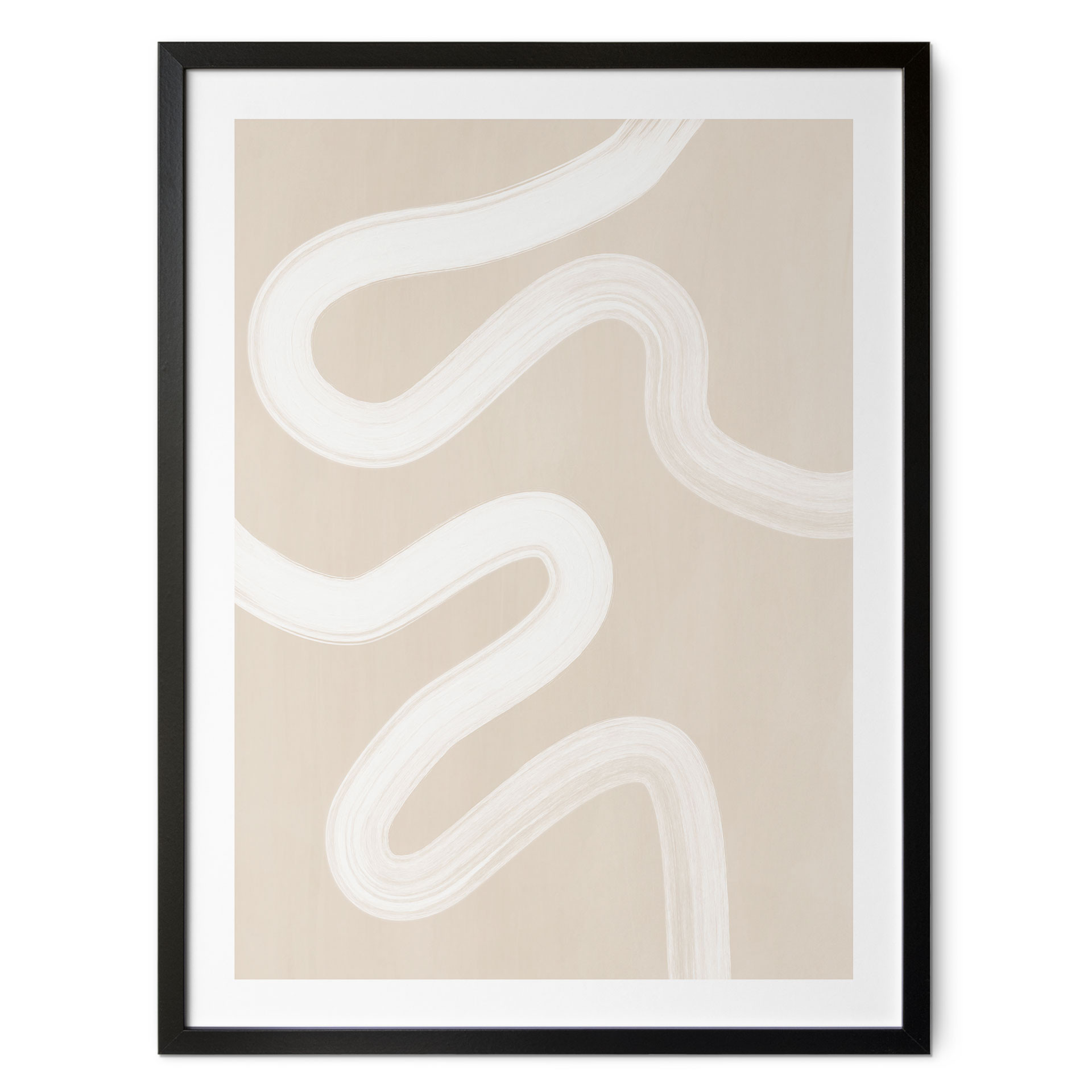 Poster One Line Art - Sanfte Strömung - Ristova
