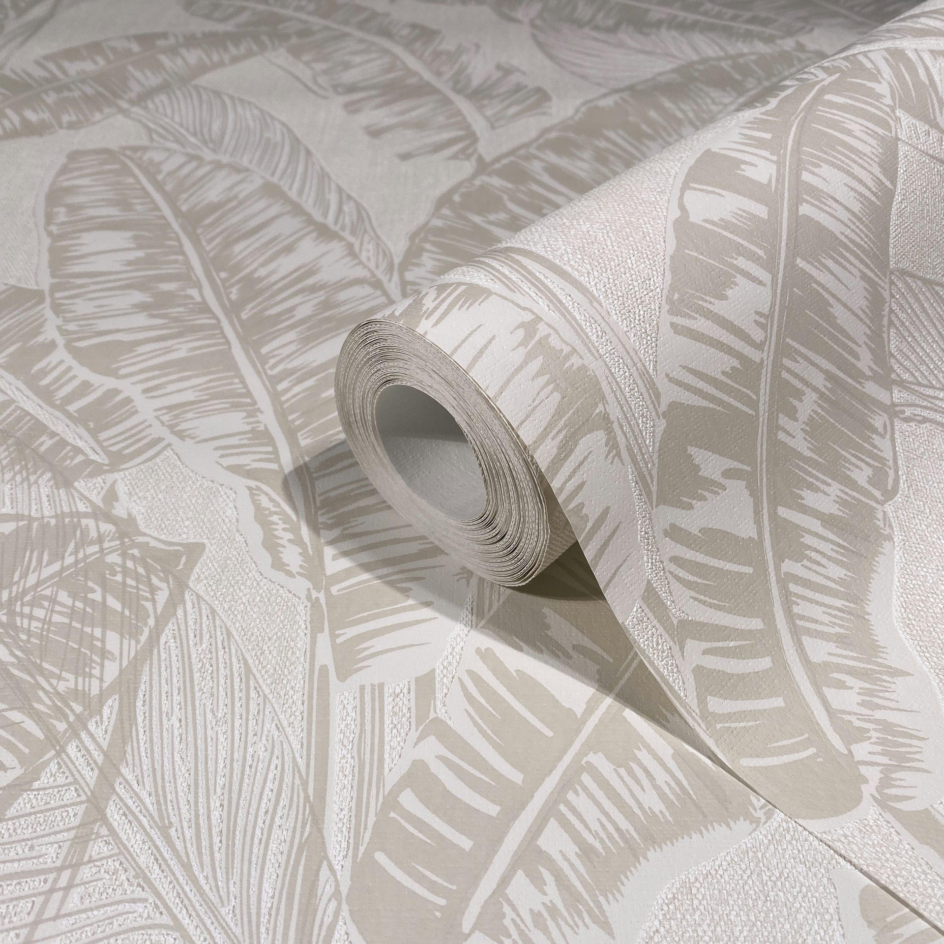 Vliestapete Floral Modern, Natur in Greige