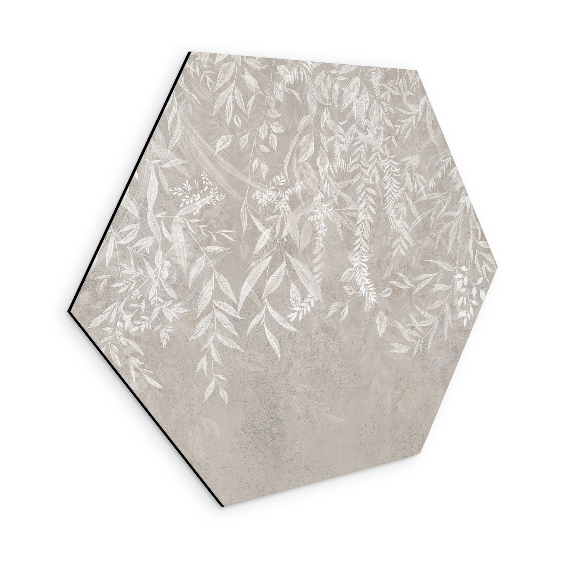 Wanddecoratie Elegante wilgentakken in beige - Ms Tiff - Alu-Dibond