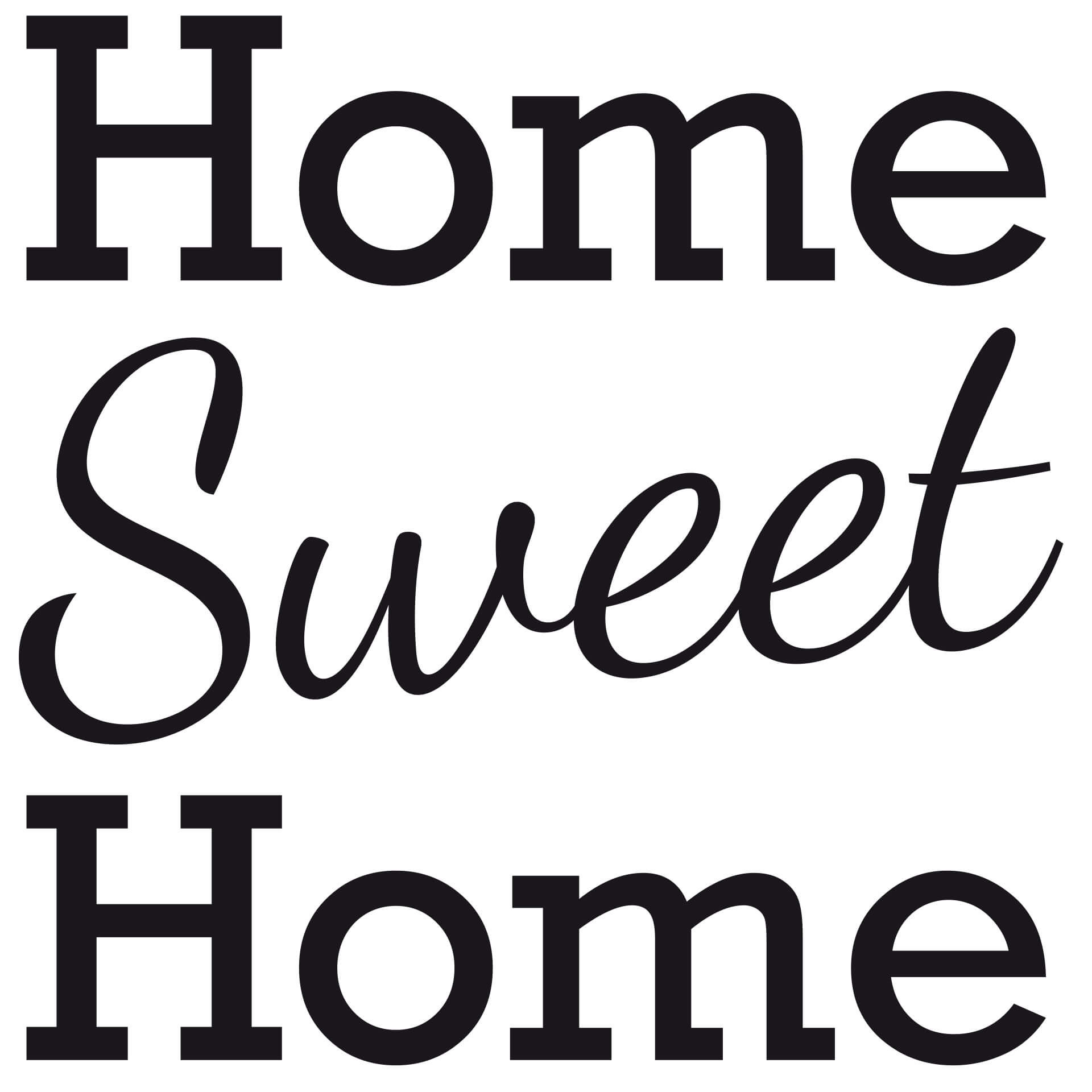 Wallsticker Home Sweet Home 2