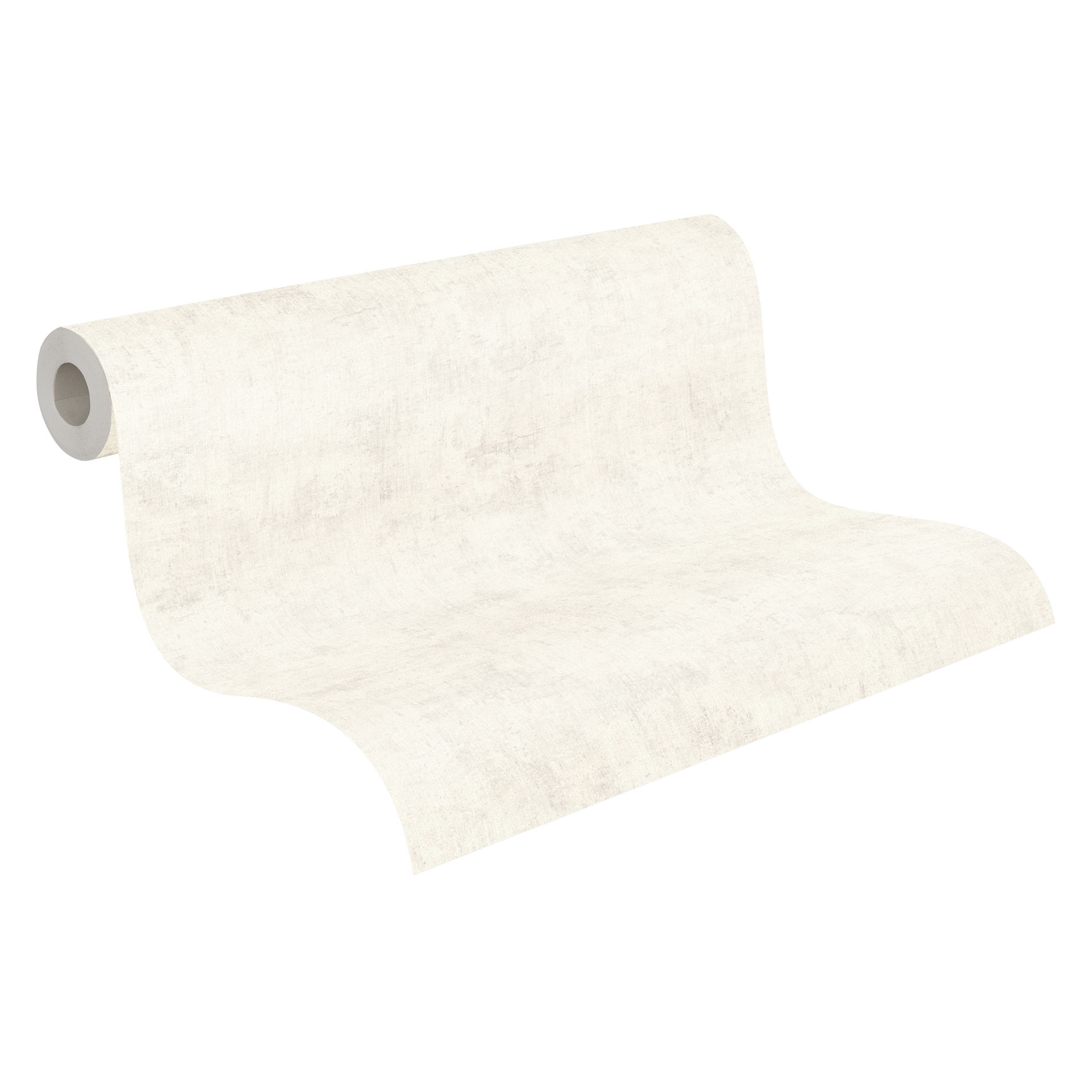 Papel pintado no tejido floral - estructura de lino en tono crudo y natural