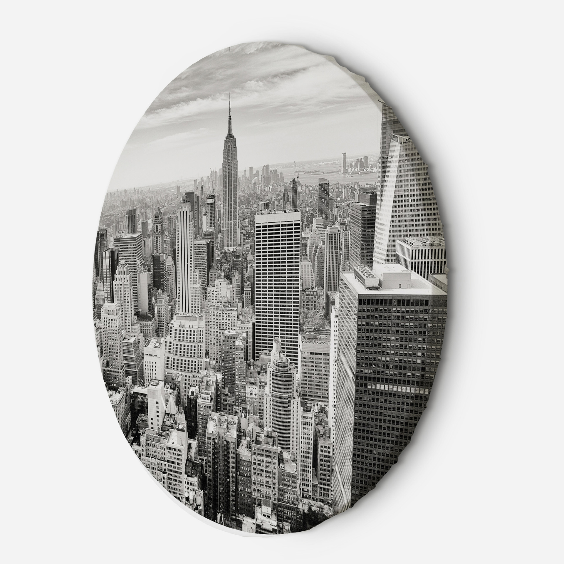 Rundt lærredsbillede New York skyskraber