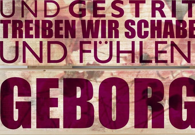 Holzbild-Set Bei uns zu Hause - romantik (2-teilig)