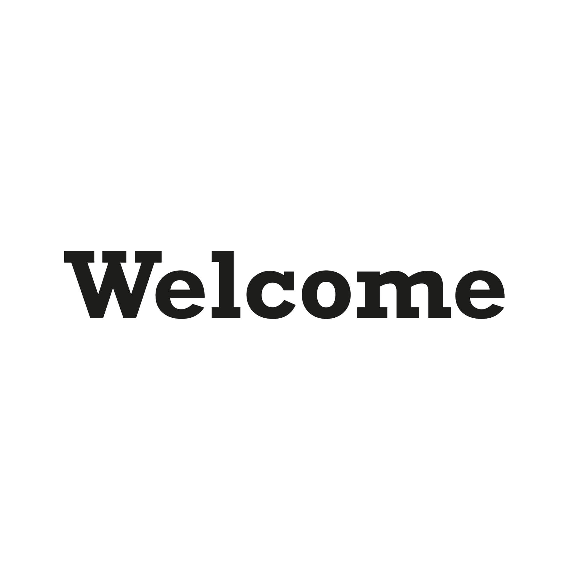 Wallsticker Welcome 2