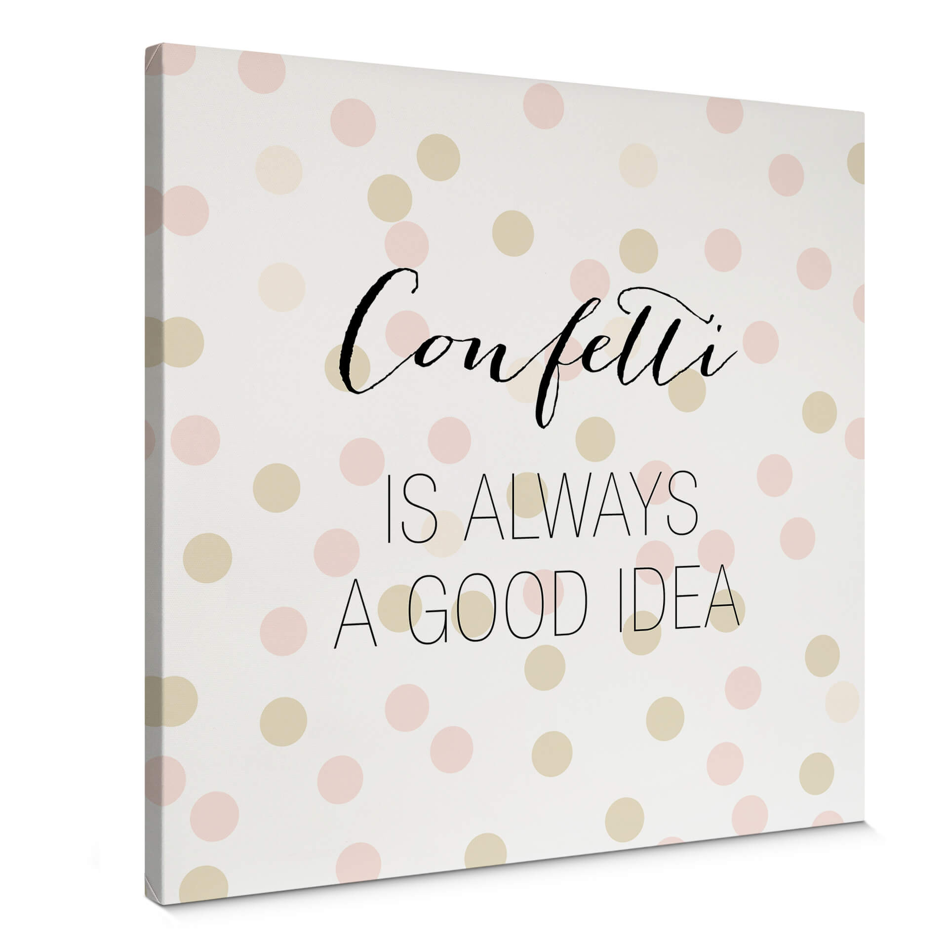 Obraz na płótnie Confetti & Cream - konfetti to zawsze dobry pomysł