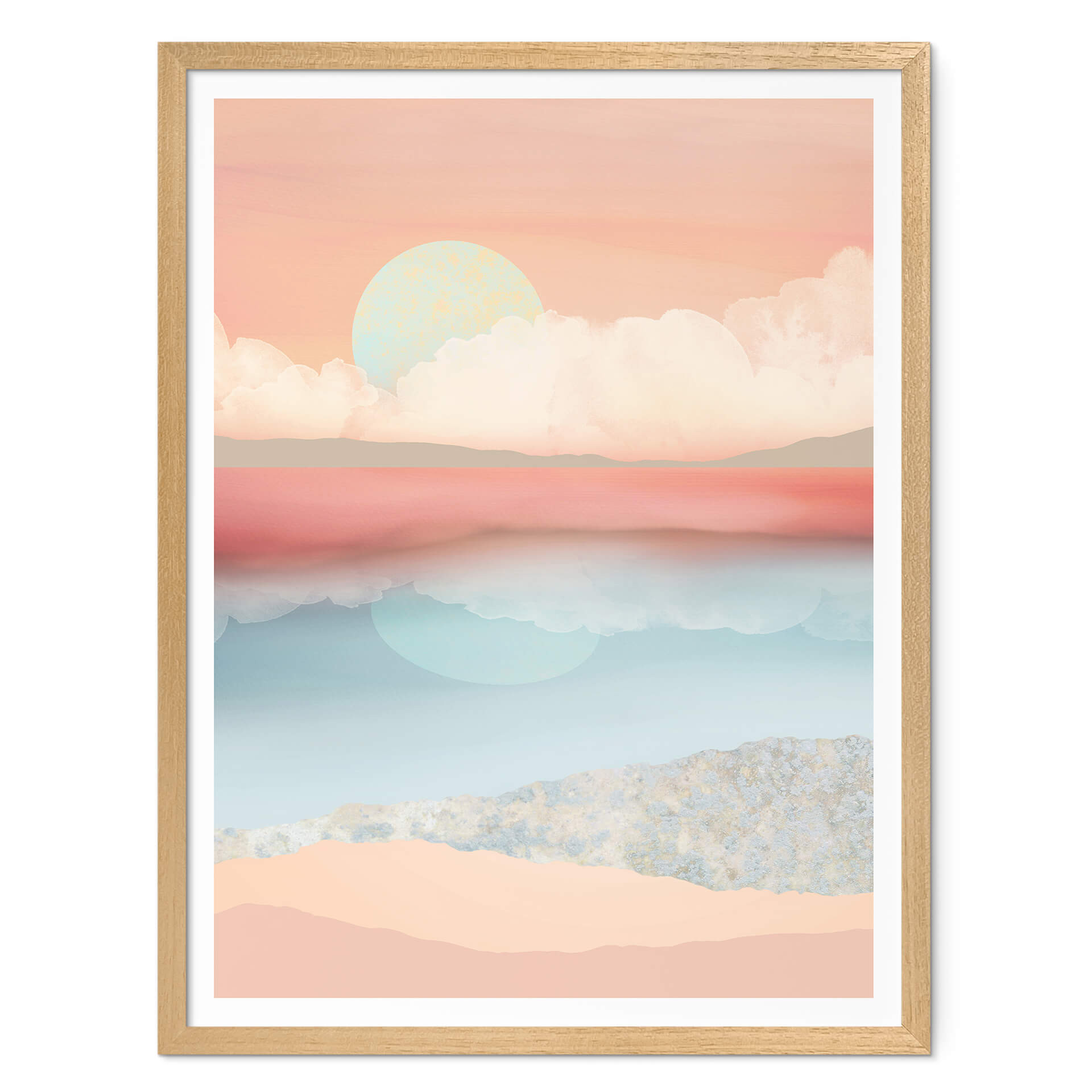 Poster SpaceFrog Designs - Lune menthe