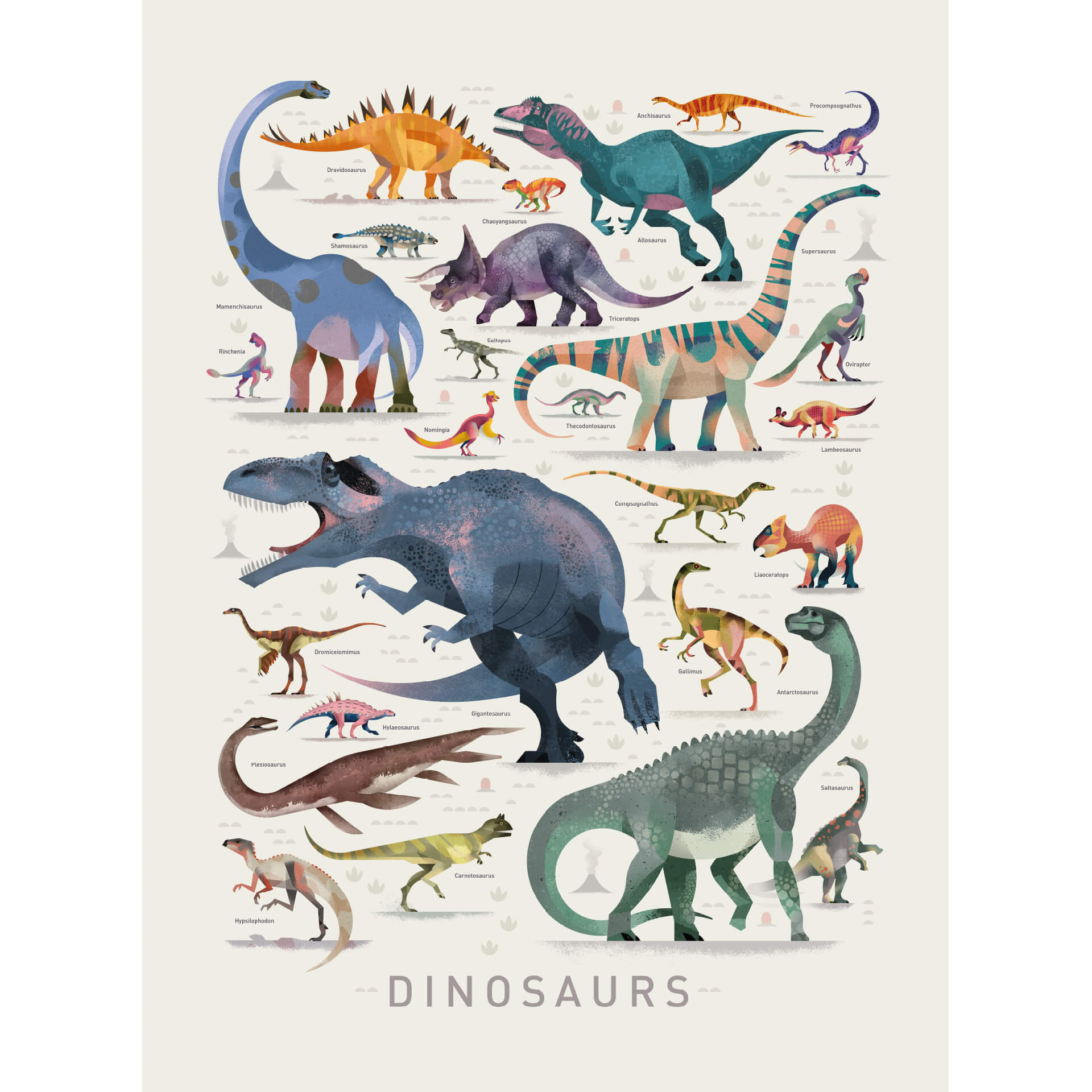 Fotobehang Braun - Dinosaurs part 2