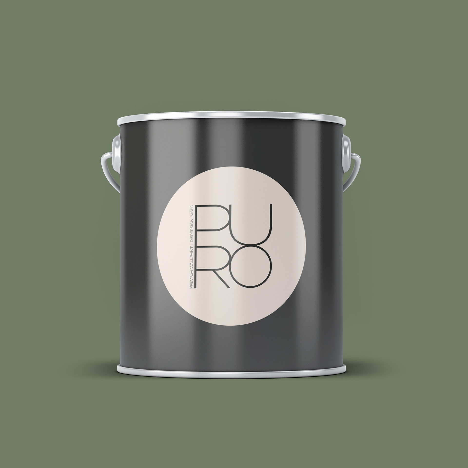 Farba do ścian i sufitów Premium zielona - Matowa farba do ścian wewnętrznych PURO c5004 sage green