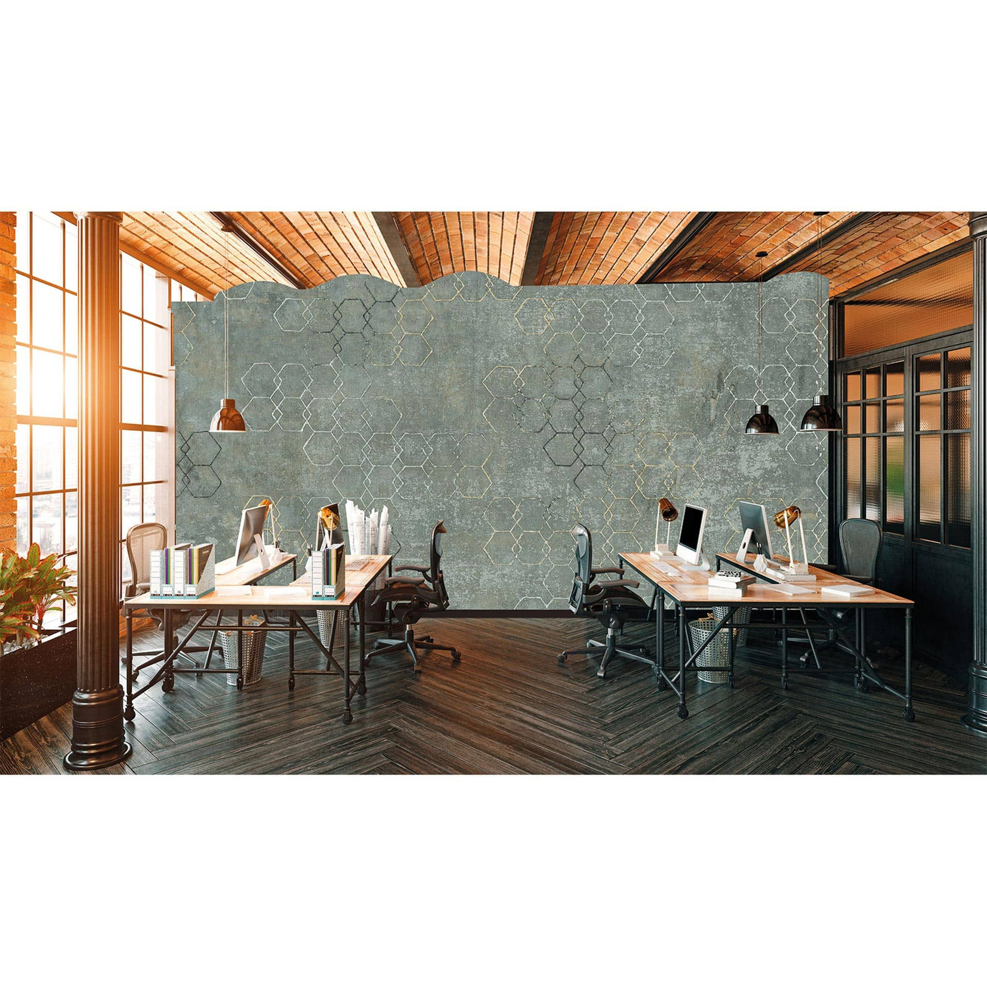 Architects Paper Fotobehang Atelier 47 Hexagon Art