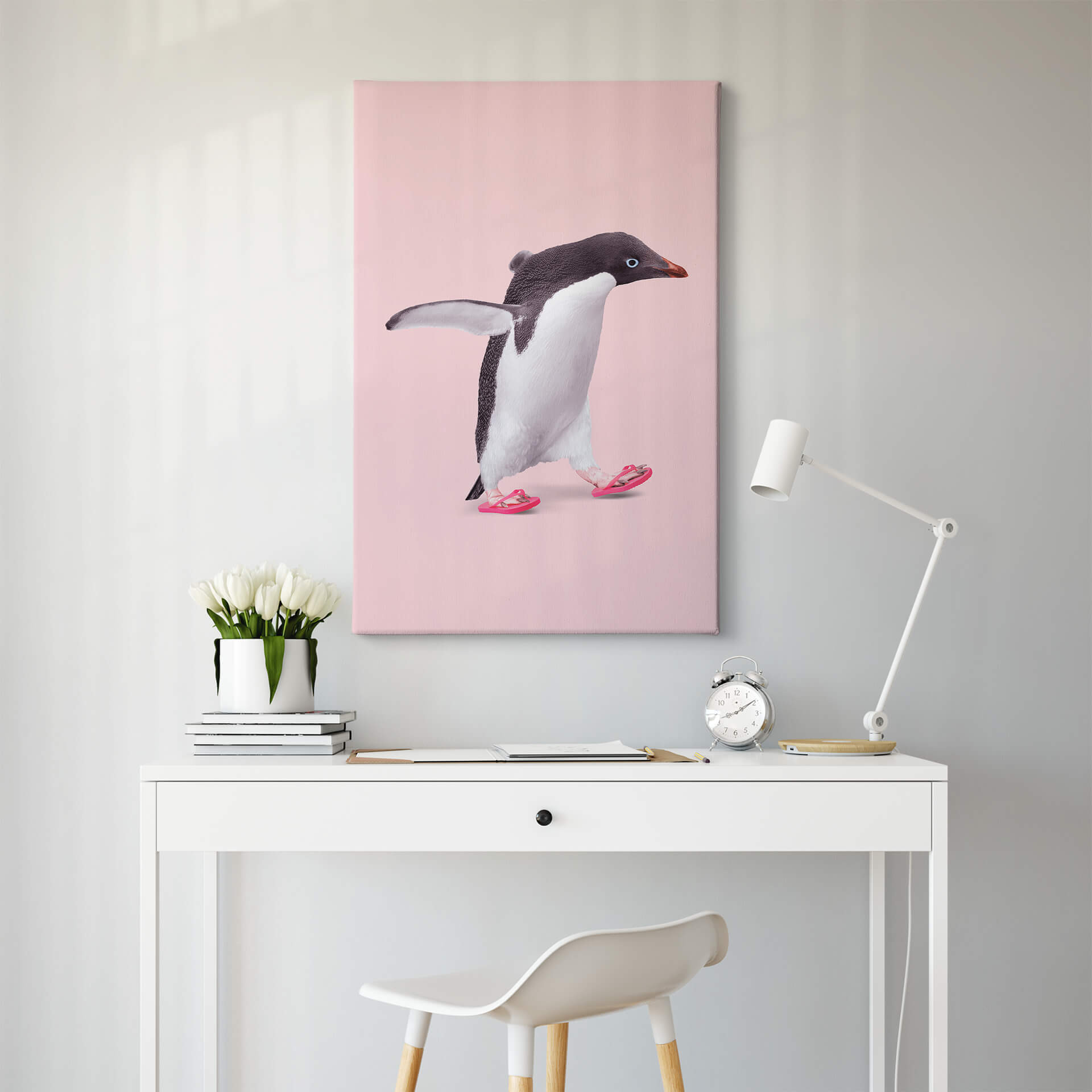 Obraz na płótnie Loose - Flip Flop Penguin