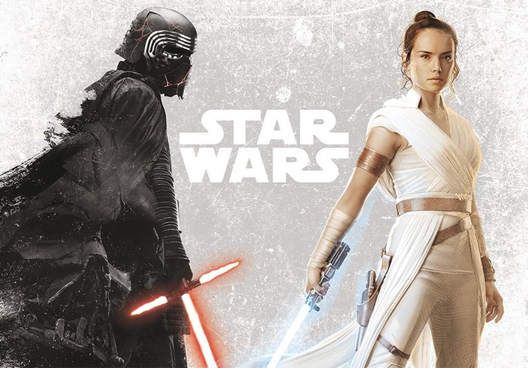 Poster, Filmposter Star Wars - Kylo & Rey 91,5x61 cm
