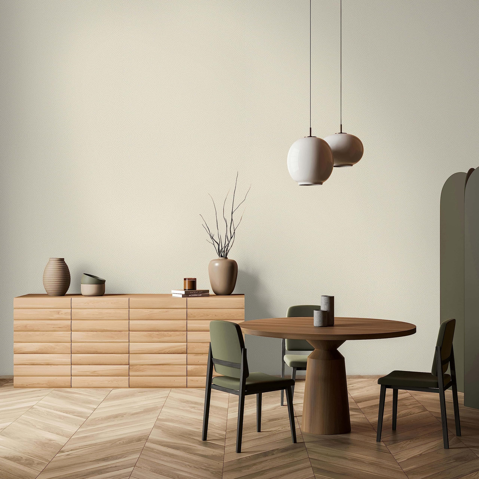 Vliestapete Grafisch Modern, Shabby Chic in Beige